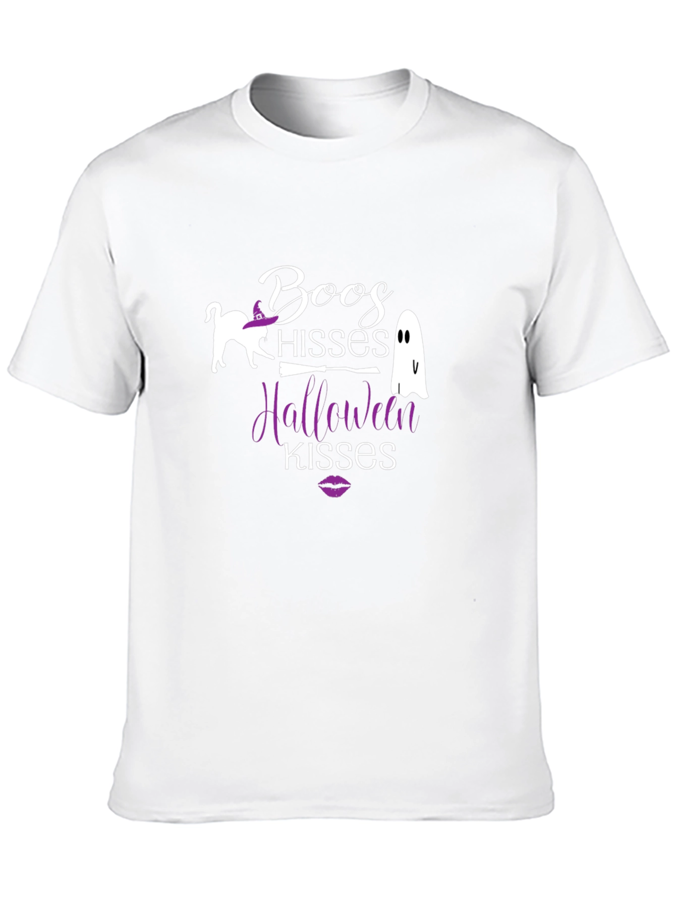 Halloween T-Shirt: Boos Hisses Kisses - Spooky Season Tee