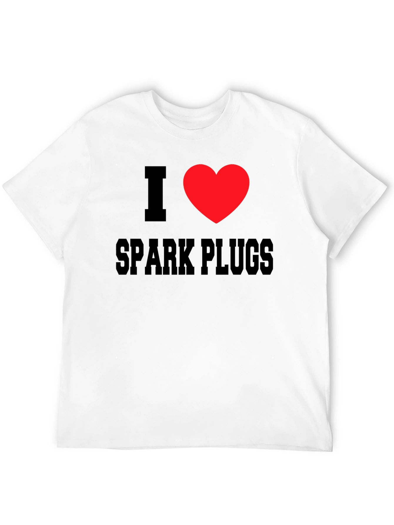 I Love Spark Plugs T-Shirt - Black