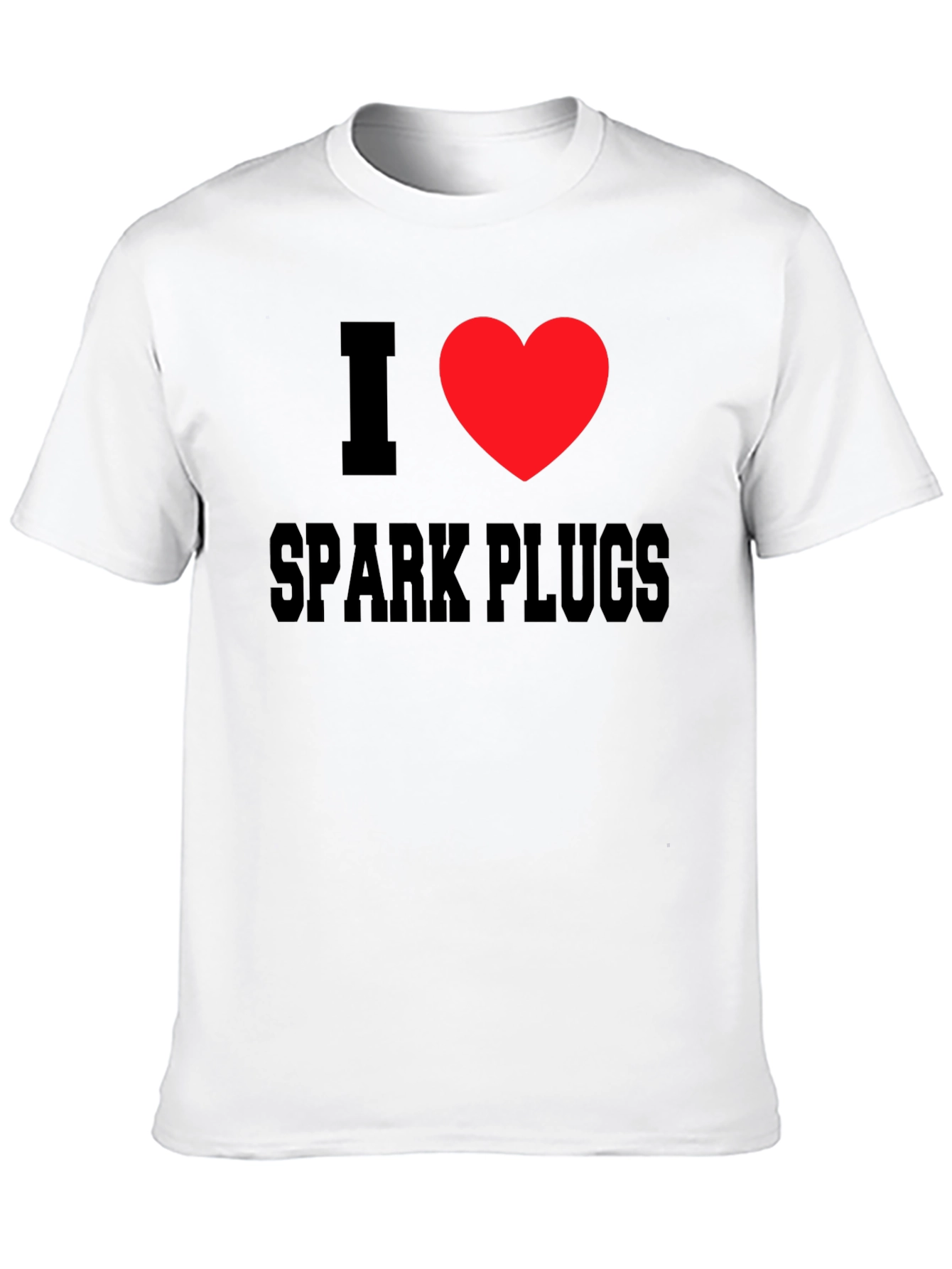 I Love Spark Plugs T-Shirt - Black