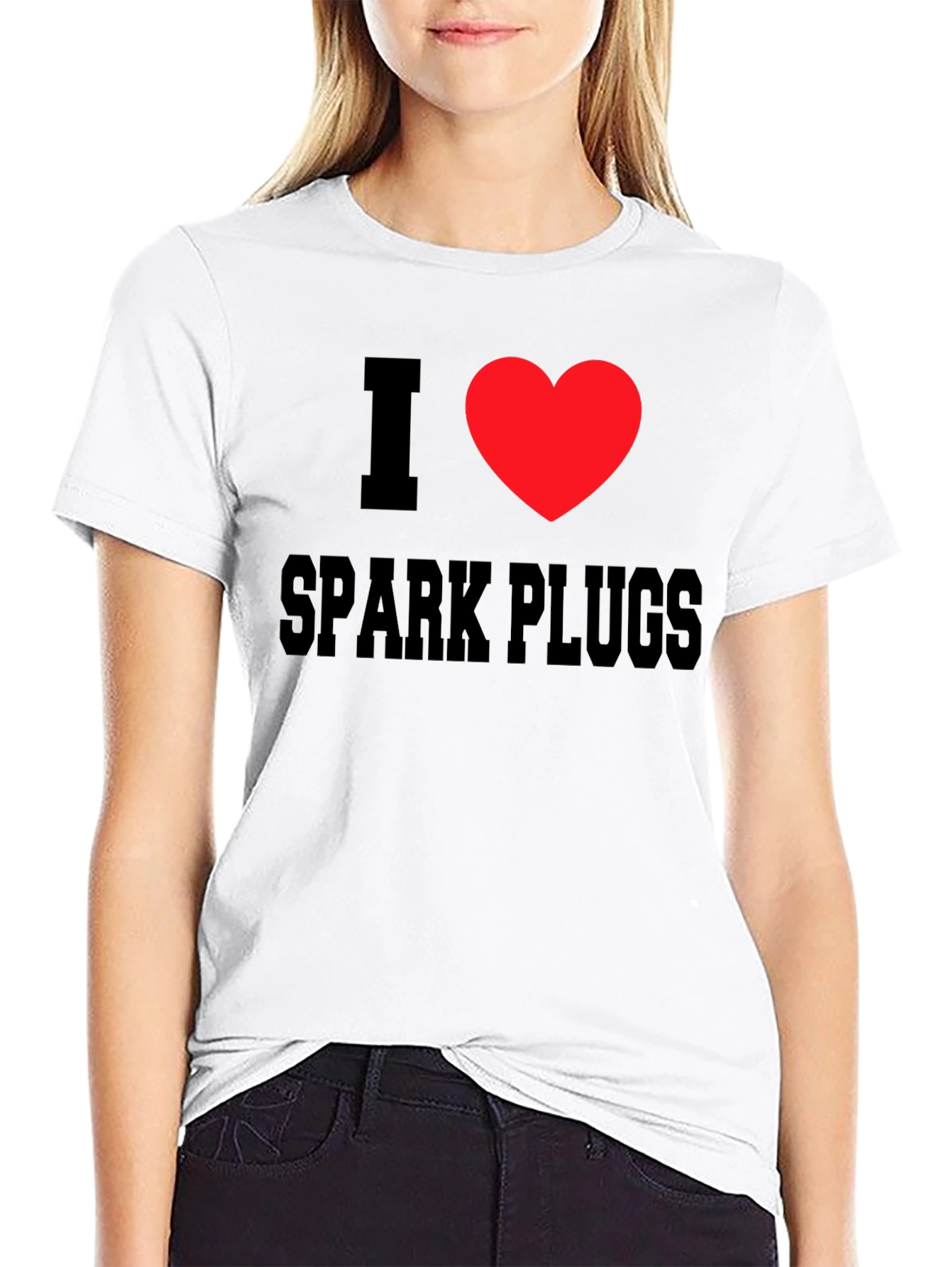 I Love Spark Plugs T-Shirt - Black