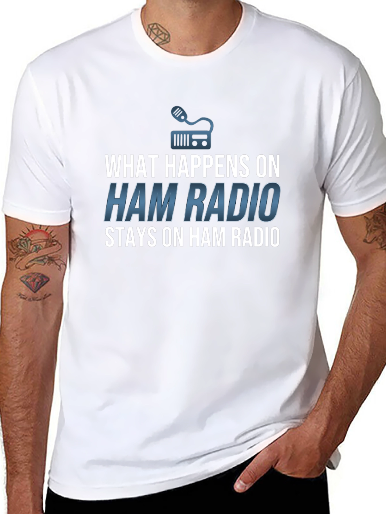 Ham Radio T-Shirt - What Happens Stays!