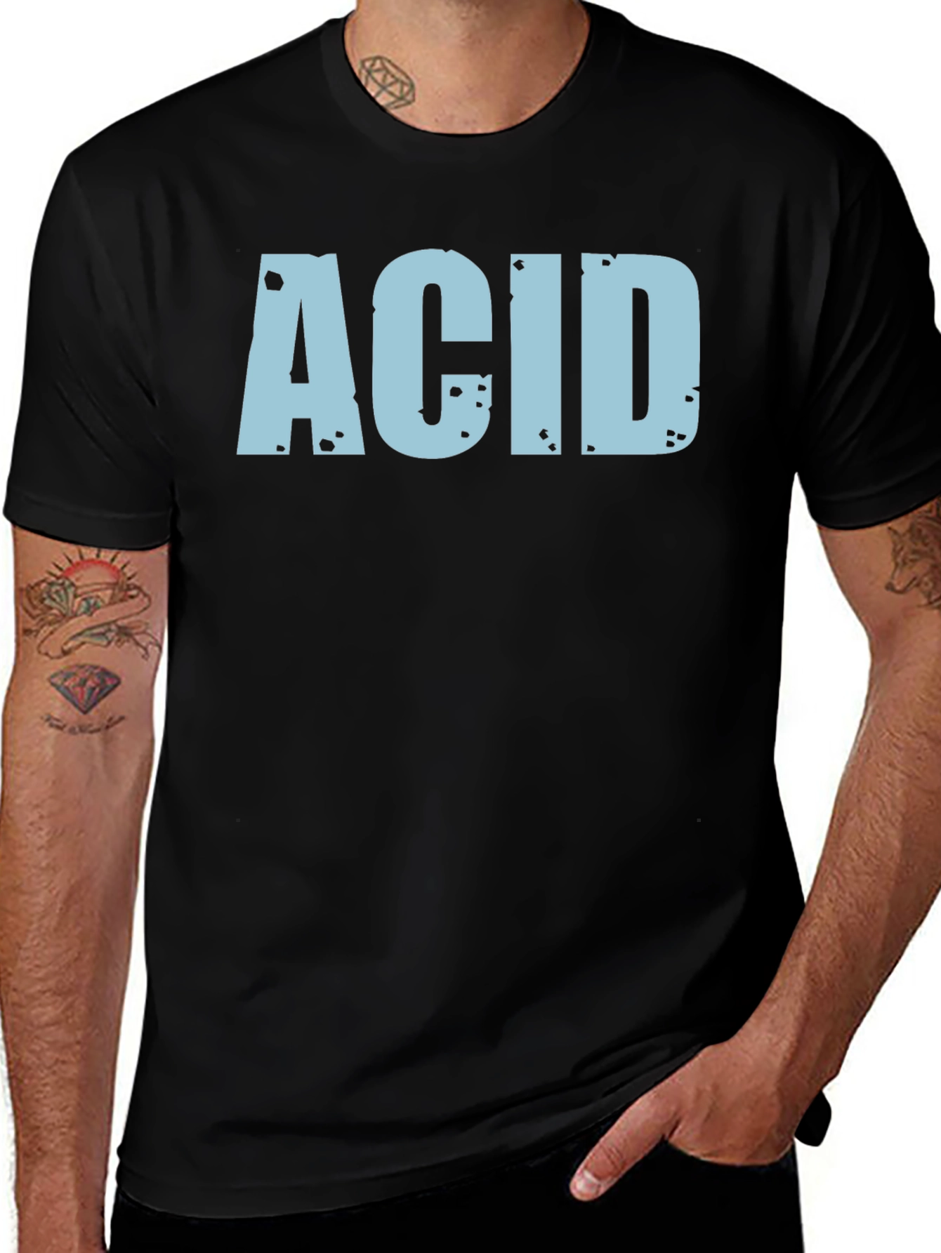 ACID Graphic Tee - Distressed Print