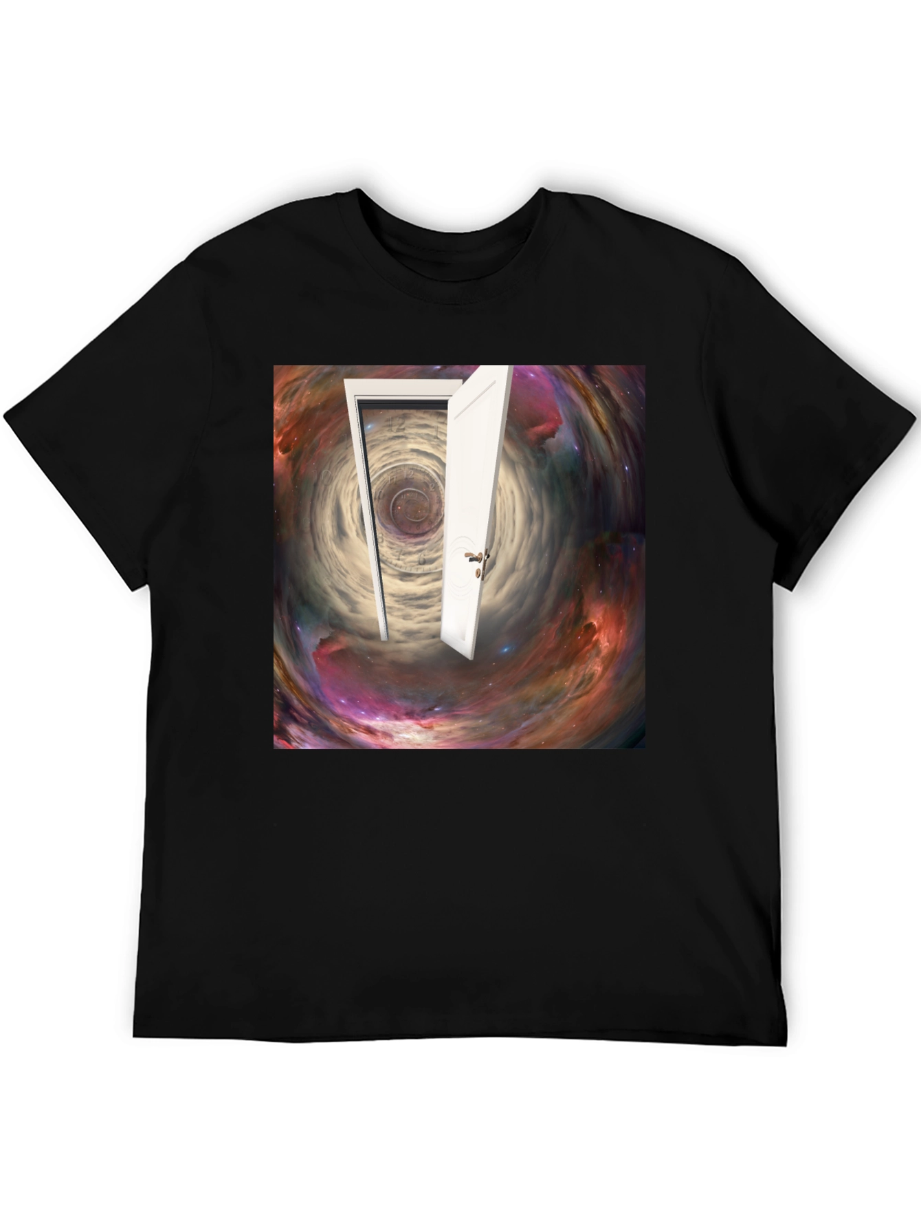 Surreal Doorway Galaxy Graphic T-Shirt