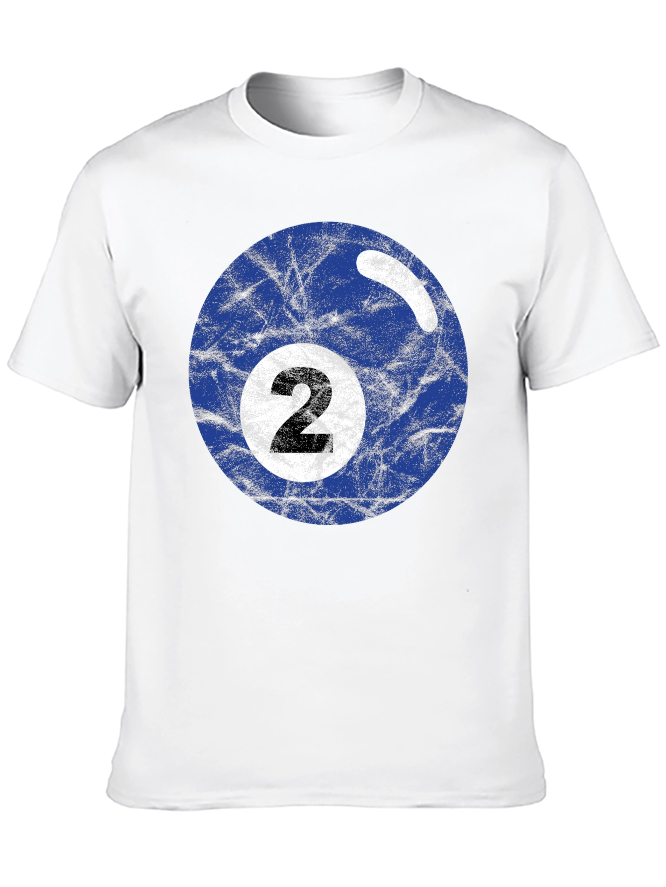 Mens Black T-shirt with Billiards Ball Graphic