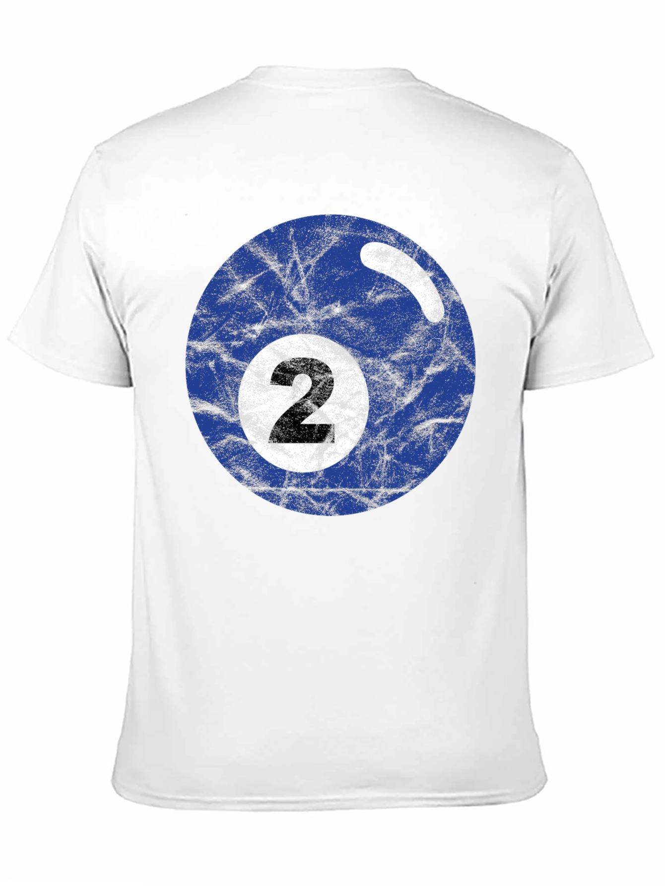 Mens Black T-shirt with Billiards Ball Graphic