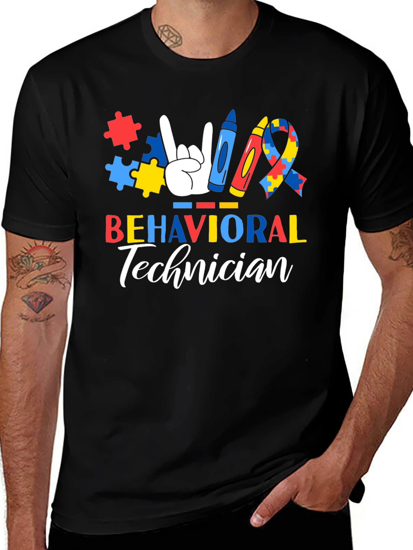 Behavioral Technician Autism Awareness T-Shirt