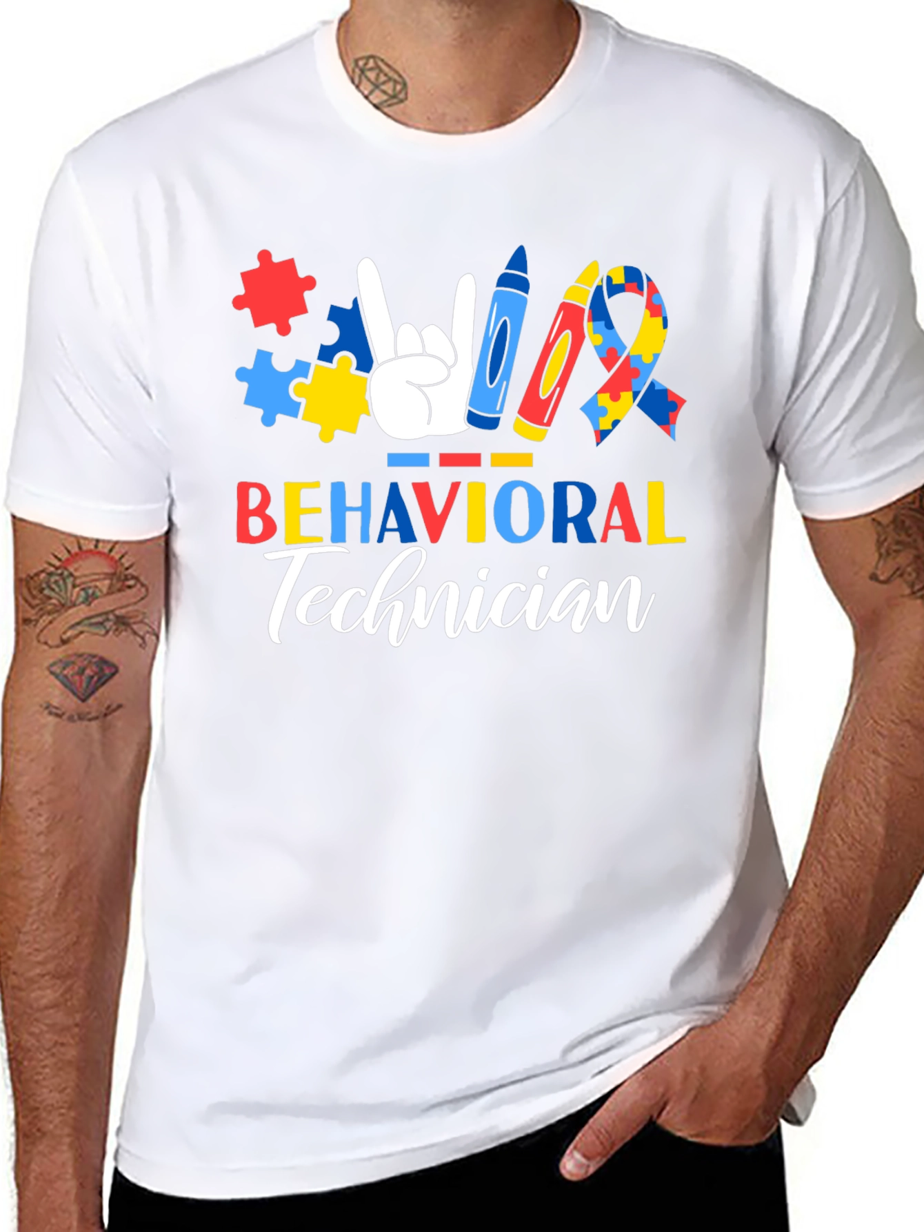 Behavioral Technician Autism Awareness T-Shirt