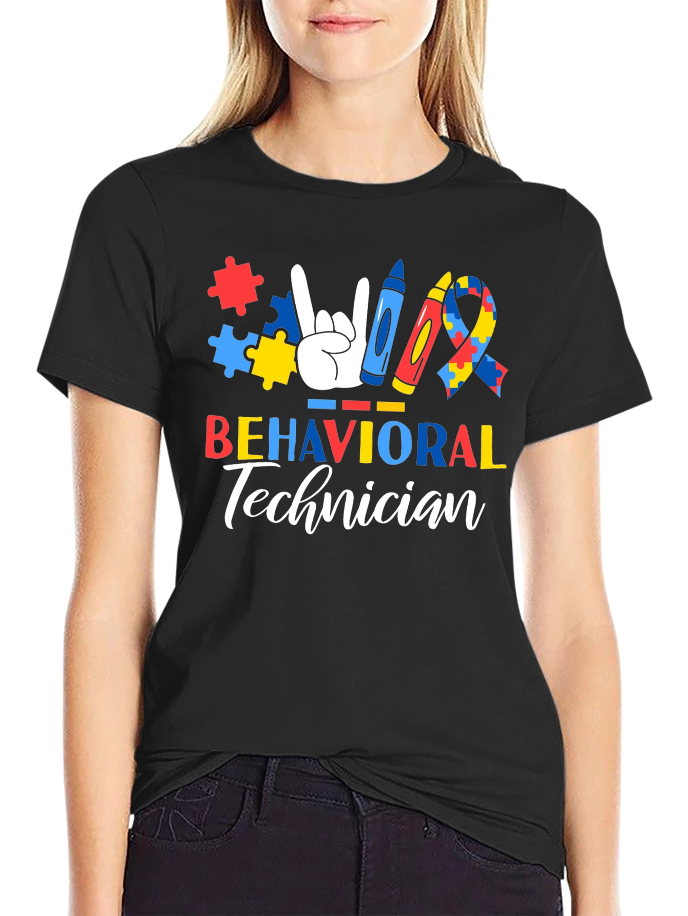 Behavioral Technician Autism Awareness T-Shirt