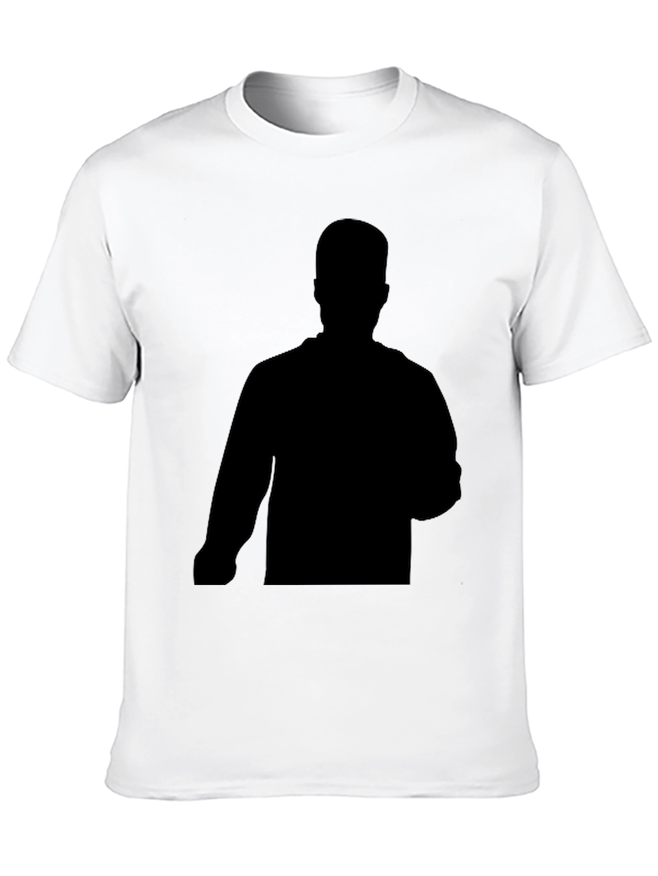 Mens Graphic T-Shirt - Black Silhouette Design