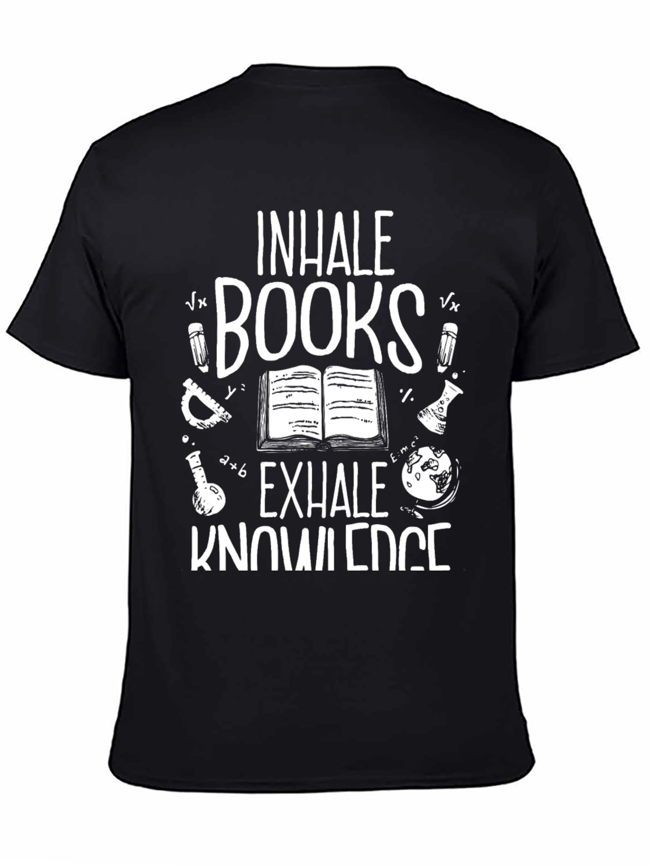 Inhale Books Exhale Knowledge T-Shirt