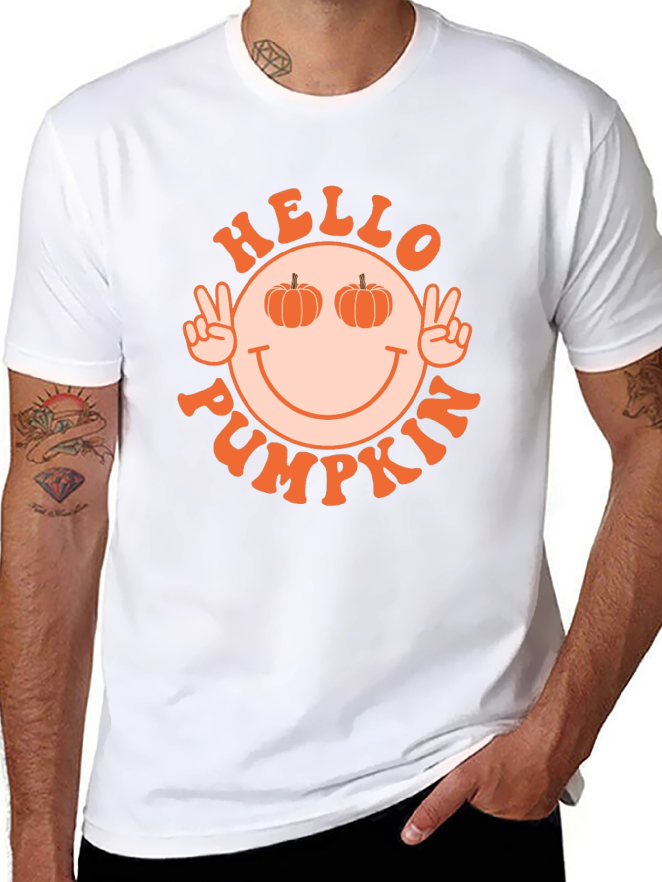 Hello Pumpkin T-Shirt - Autumn Vibes