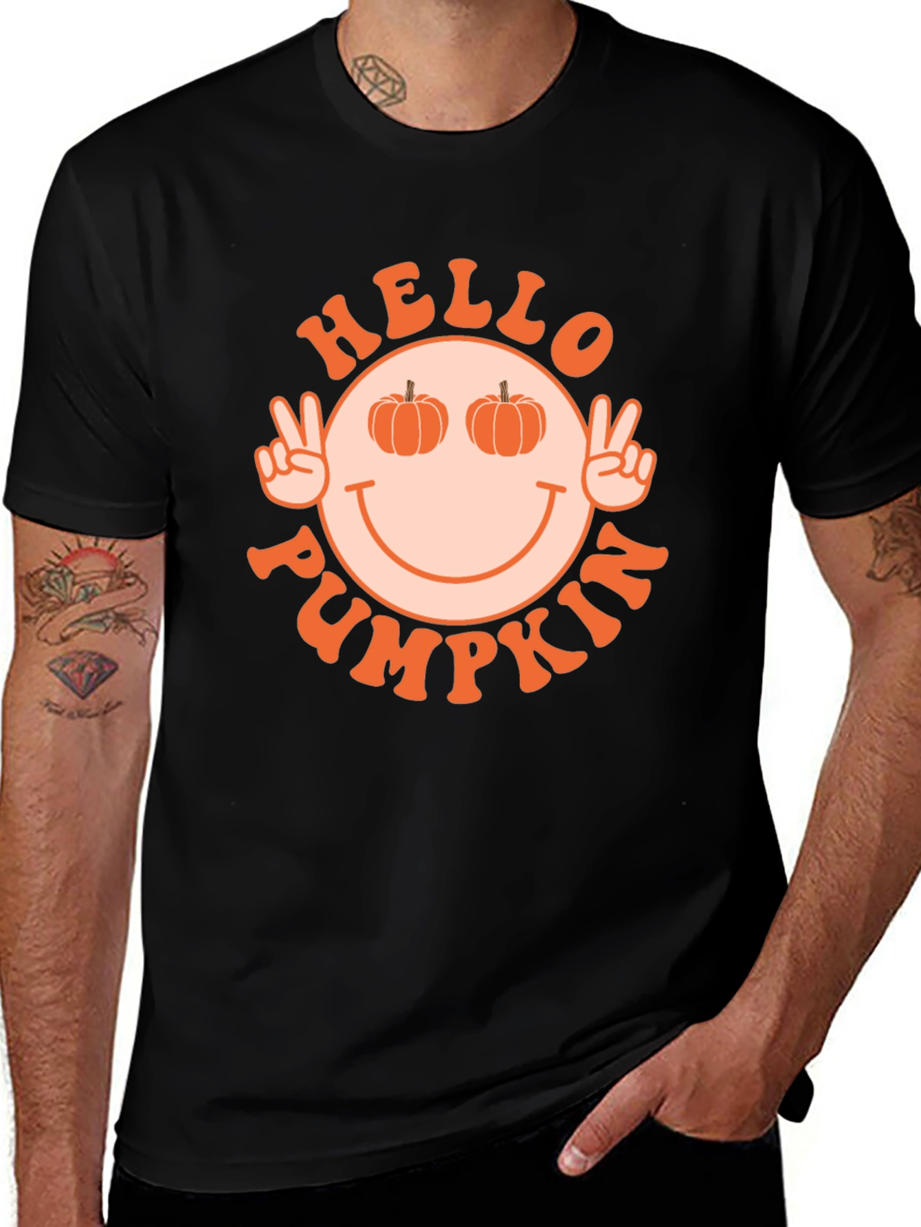 Hello Pumpkin T-Shirt - Autumn Vibes
