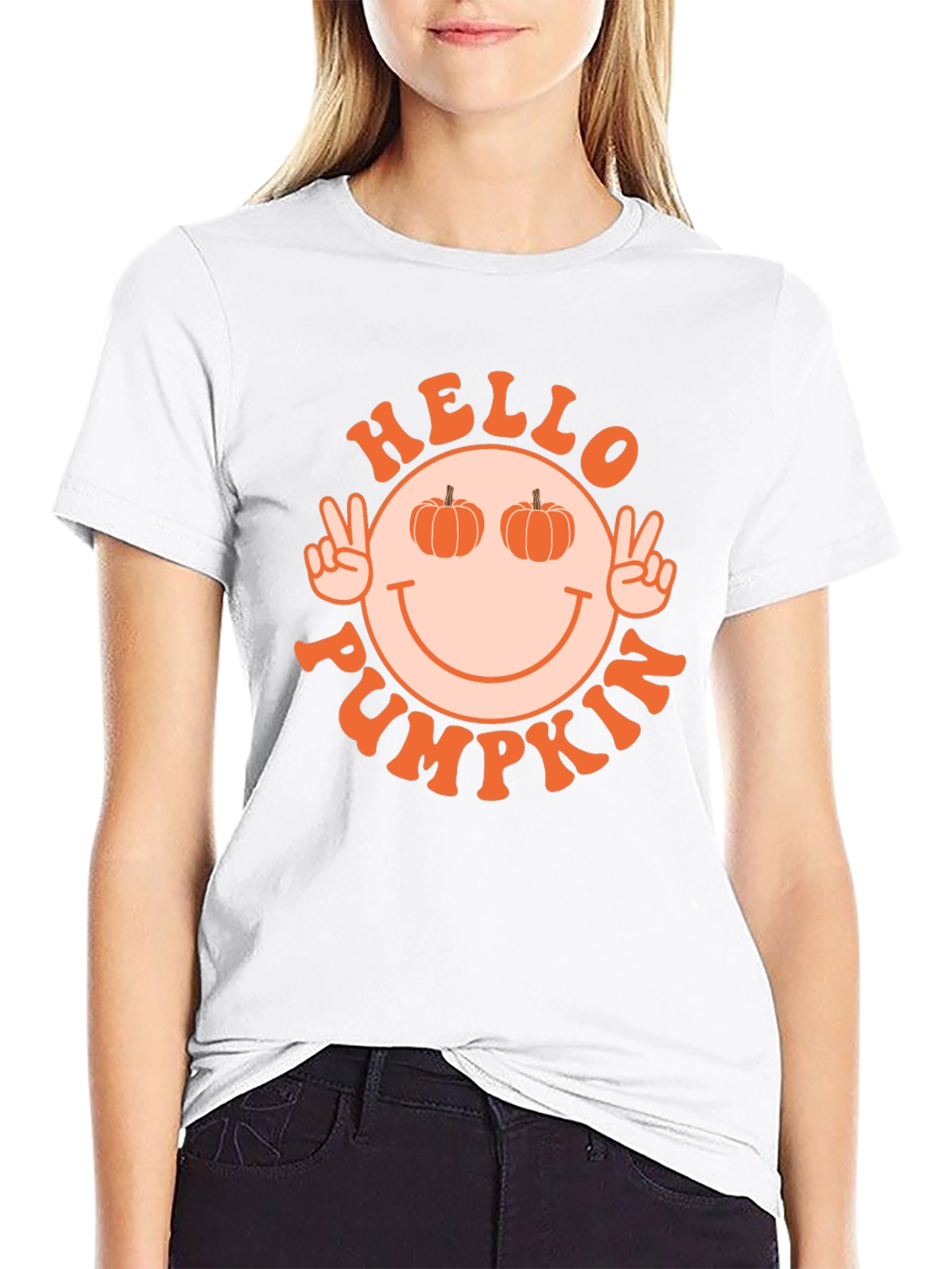 Hello Pumpkin T-Shirt - Autumn Vibes