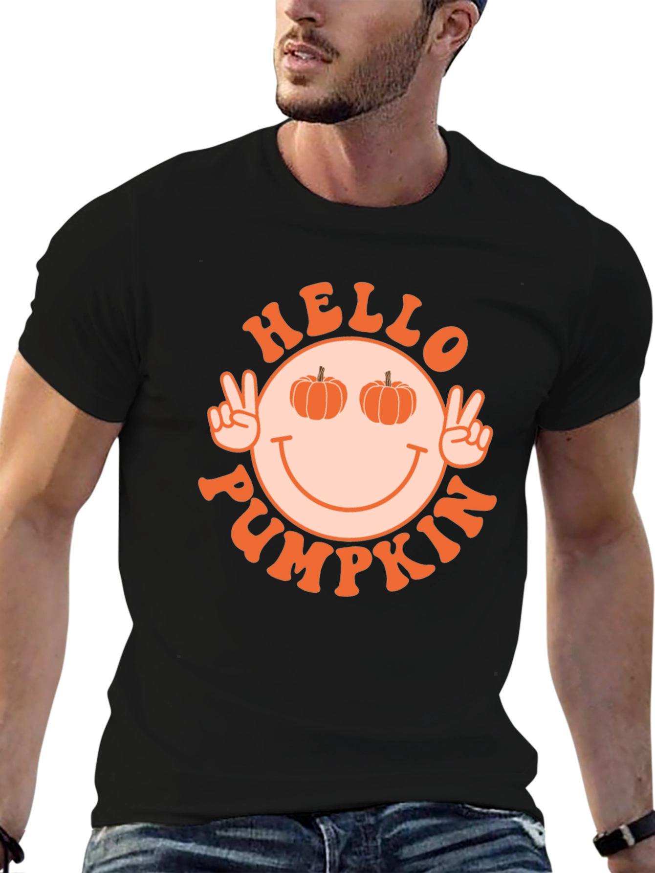 Hello Pumpkin T-Shirt - Autumn Vibes