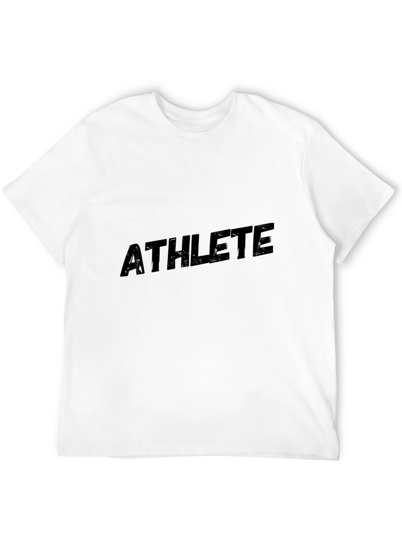 Athlete Graphic Print Black T-Shirt