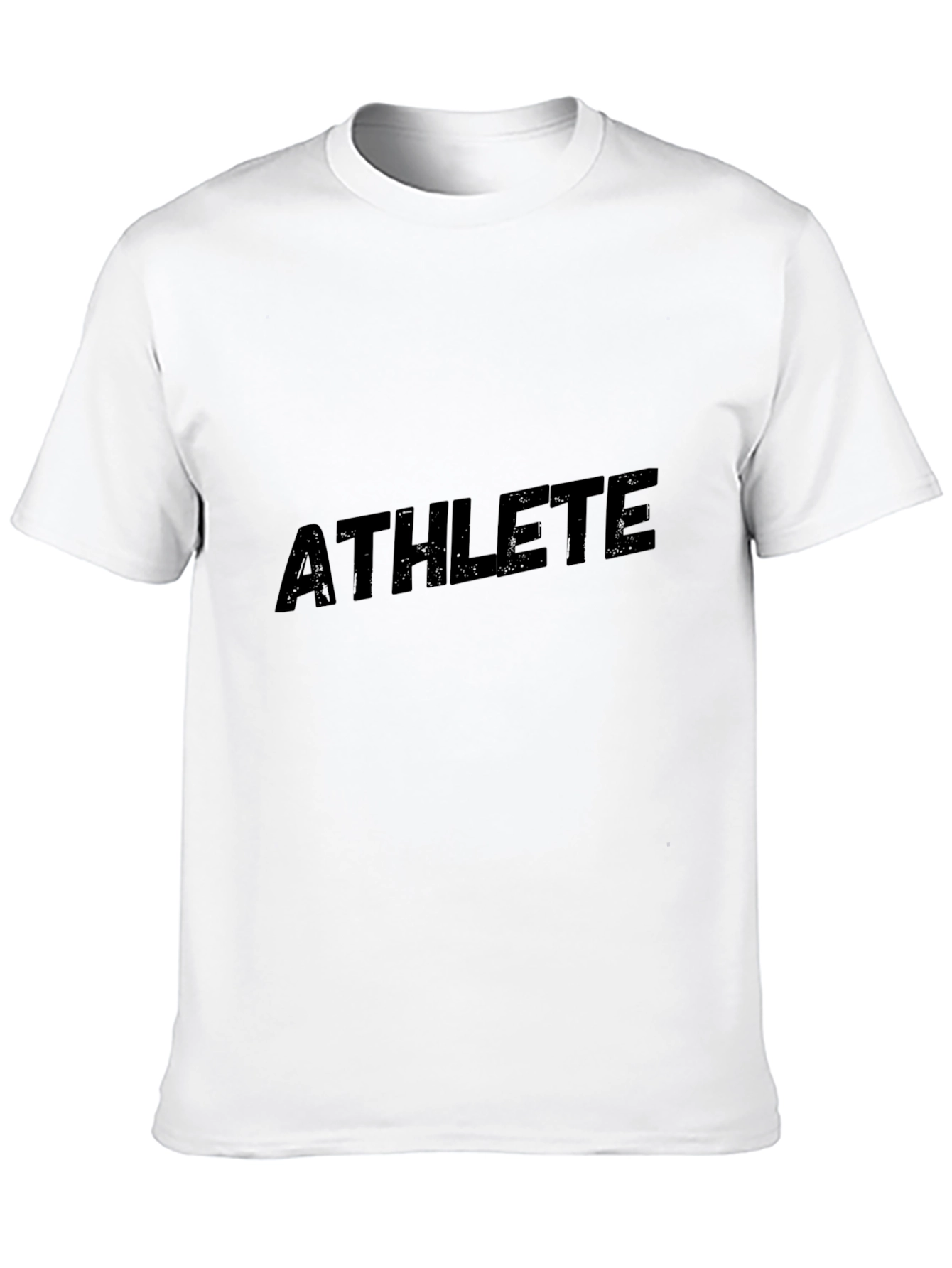 Athlete Graphic Print Black T-Shirt