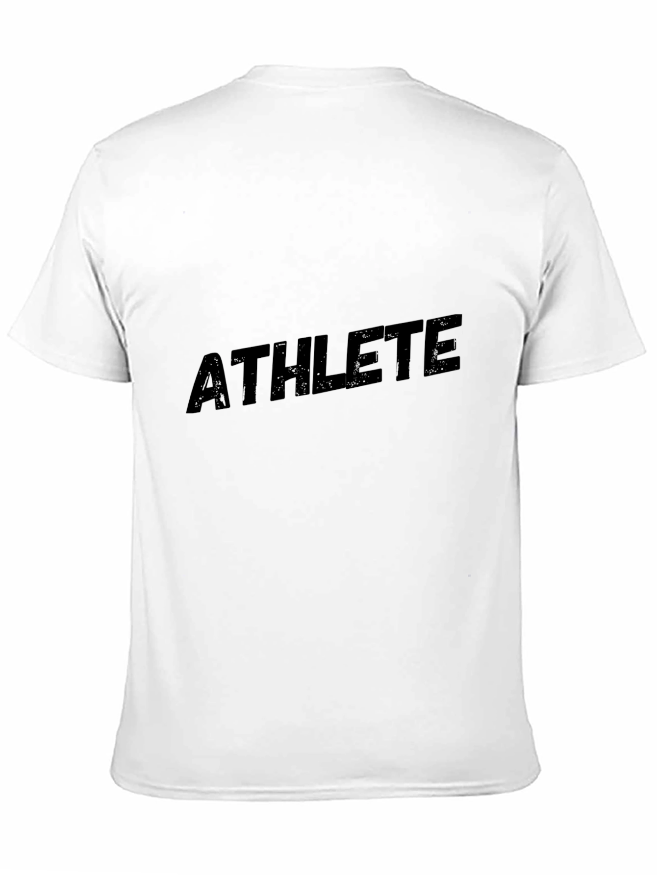 Athlete Graphic Print Black T-Shirt