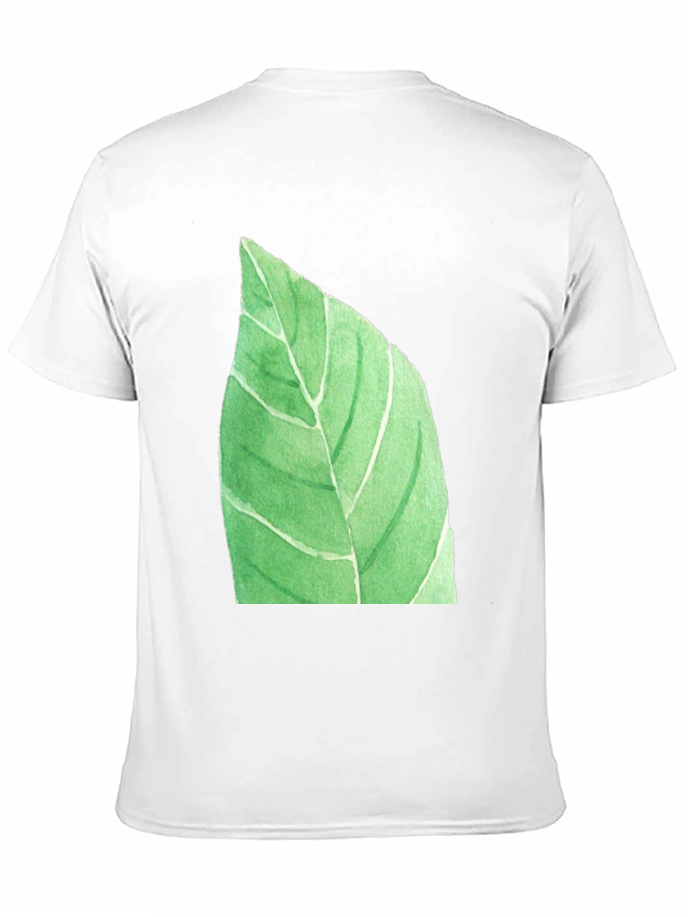 Leaf Graphic Black T-Shirt - Nature Inspired Casual Wear