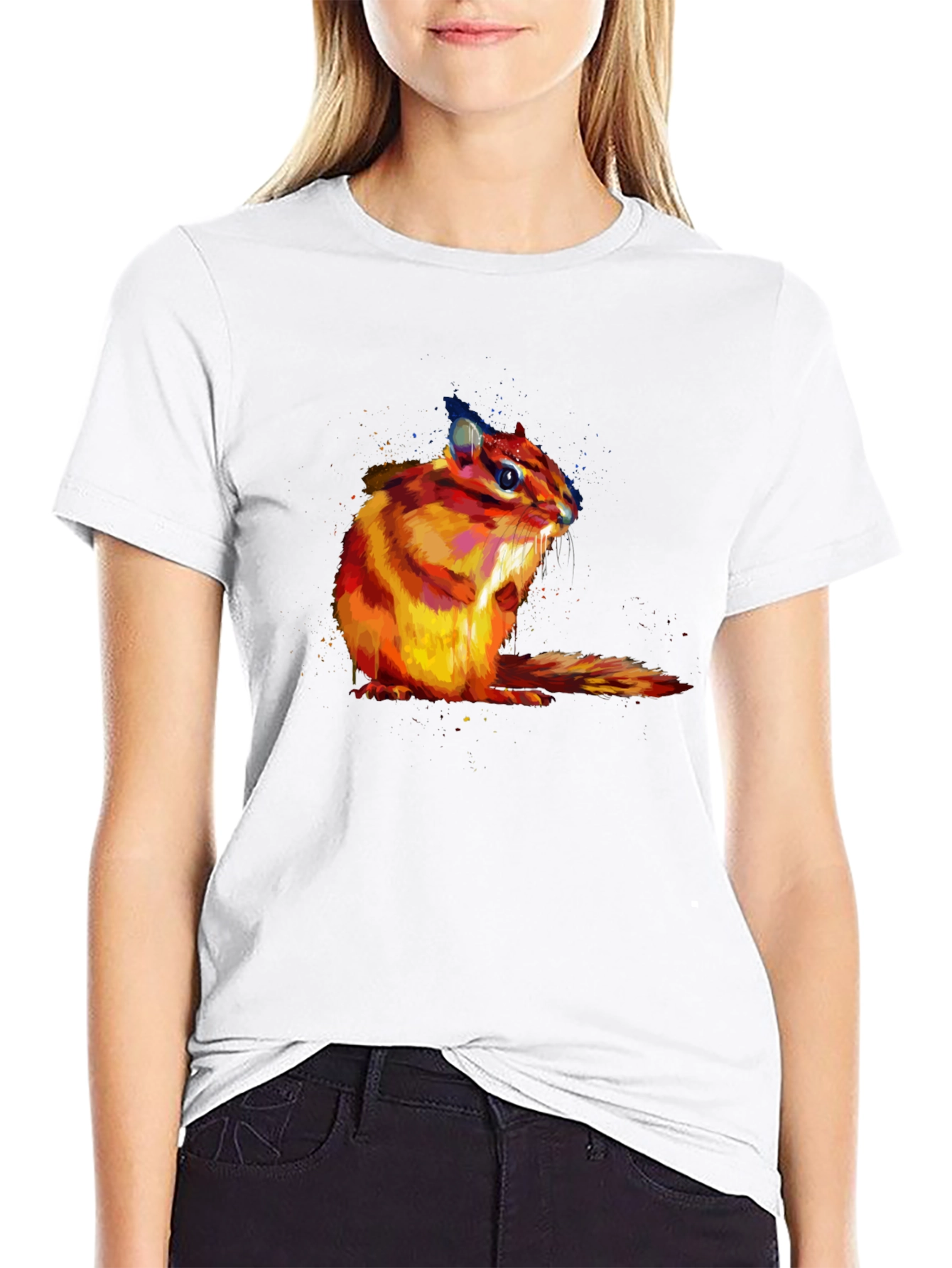 Chipmunk Graphic T-Shirt - Soft Cotton Blend