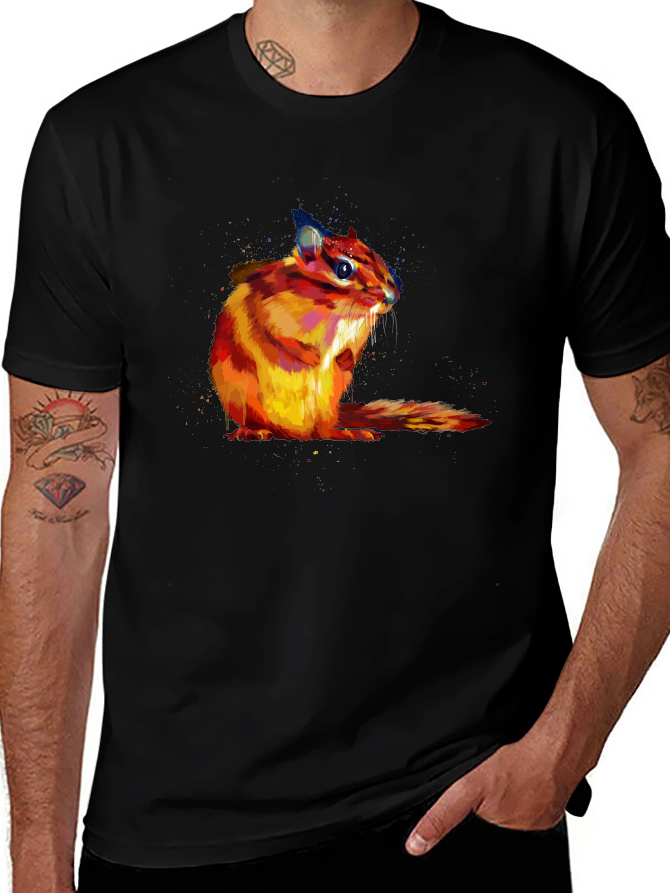 Chipmunk Graphic T-Shirt - Soft Cotton Blend
