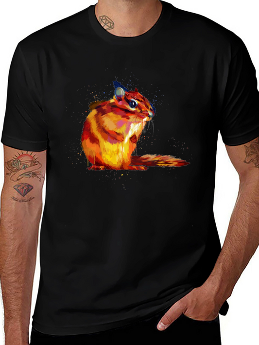 Chipmunk Graphic T-Shirt - Soft Cotton Blend