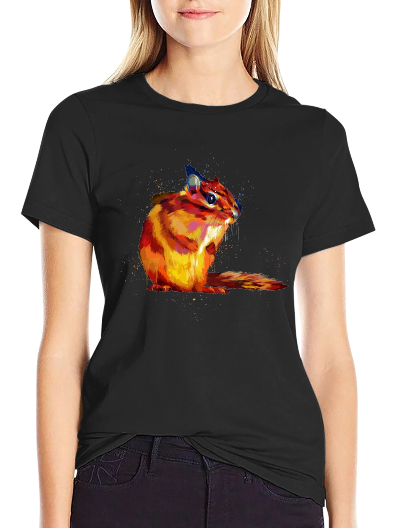 Chipmunk Graphic T-Shirt - Soft Cotton Blend