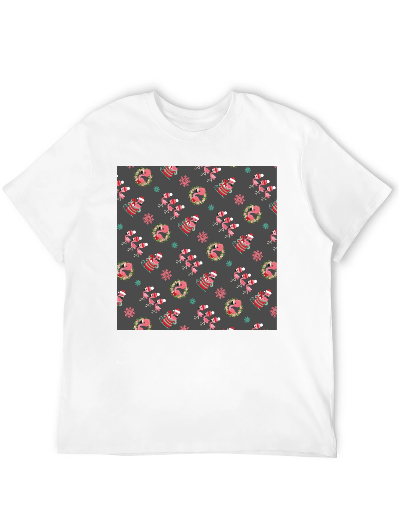 Festive Flamingo Christmas T-Shirt