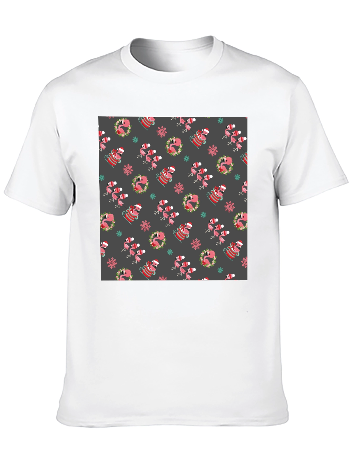 Festive Flamingo Christmas T-Shirt