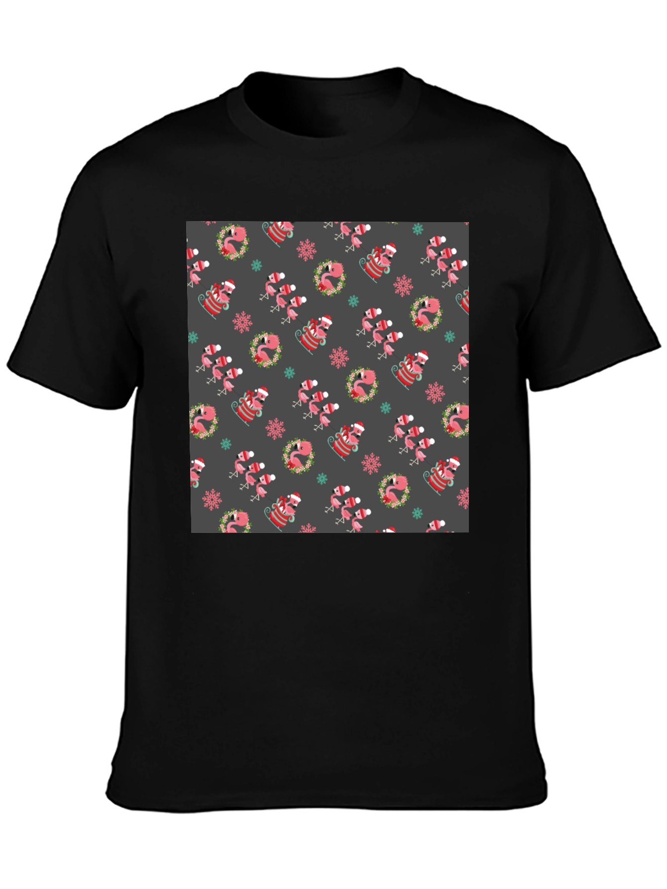 Festive Flamingo Christmas T-Shirt