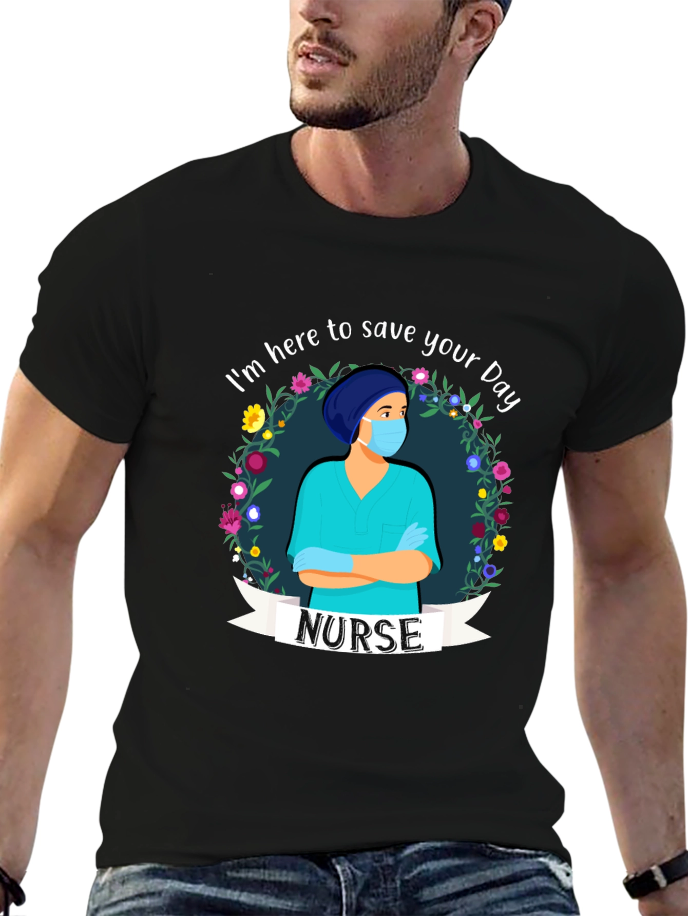 Nurse Graphic T-Shirt - Save Your Day!