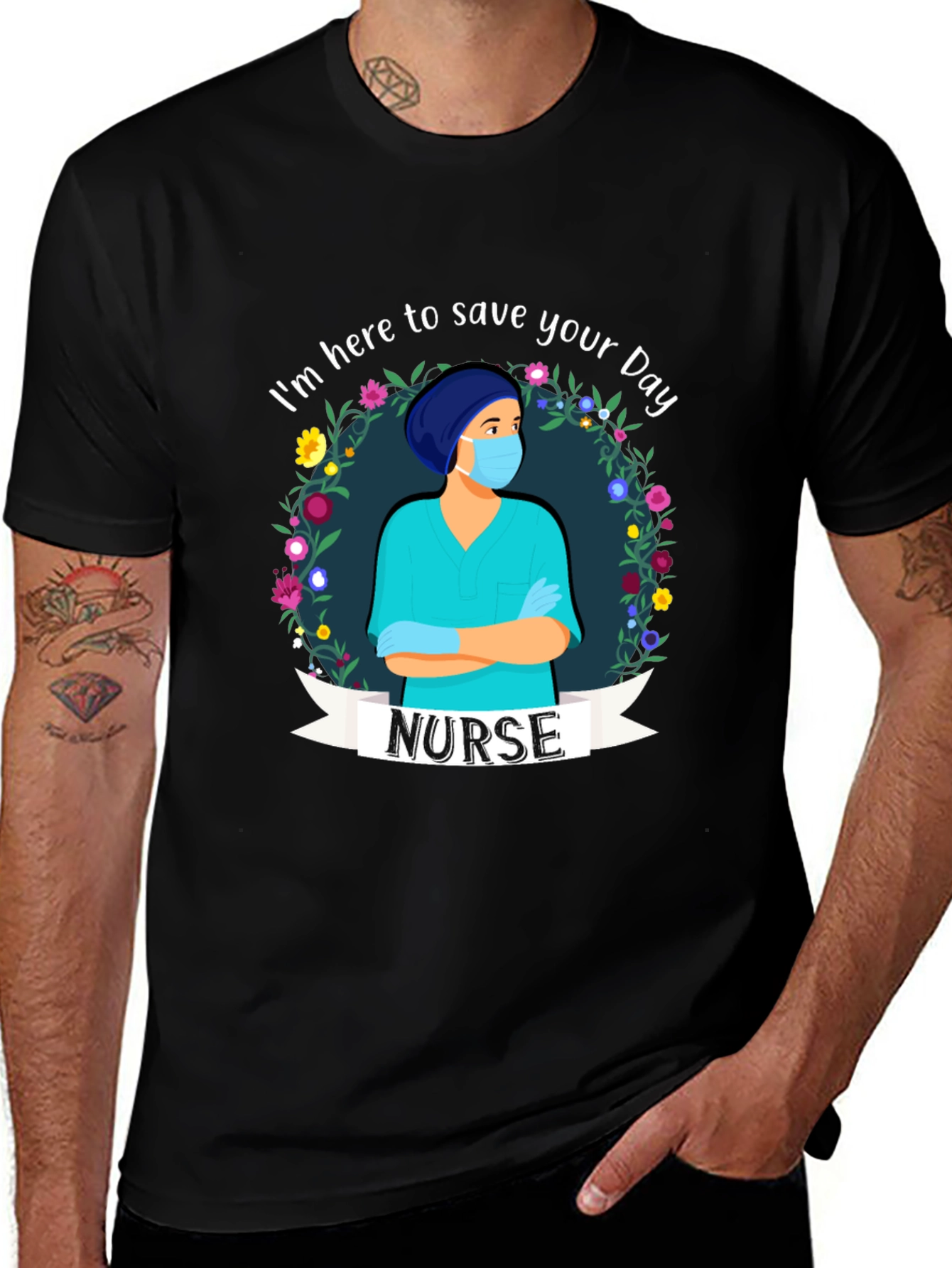 Nurse Graphic T-Shirt - Save Your Day!