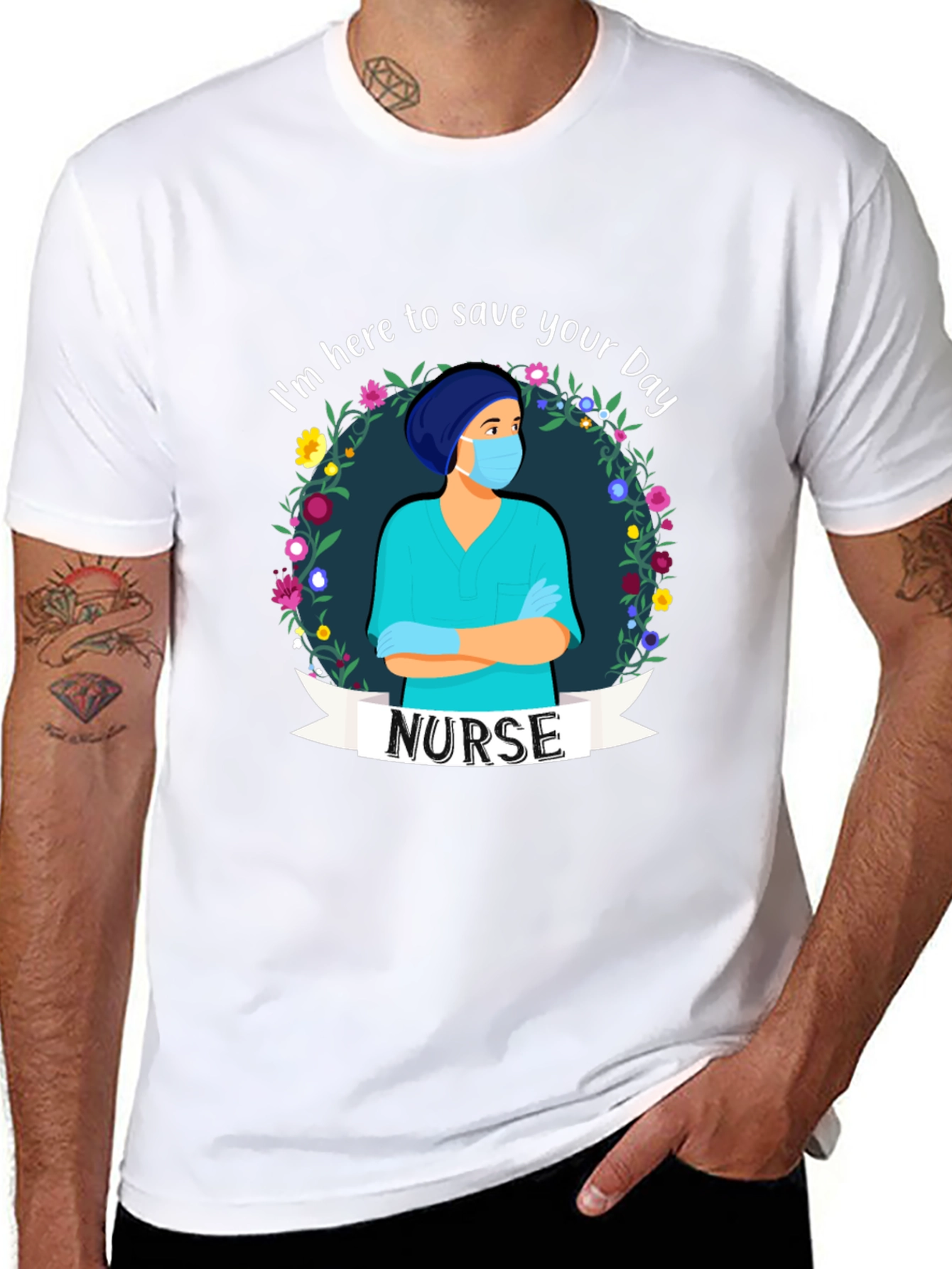 Nurse Graphic T-Shirt - Save Your Day!