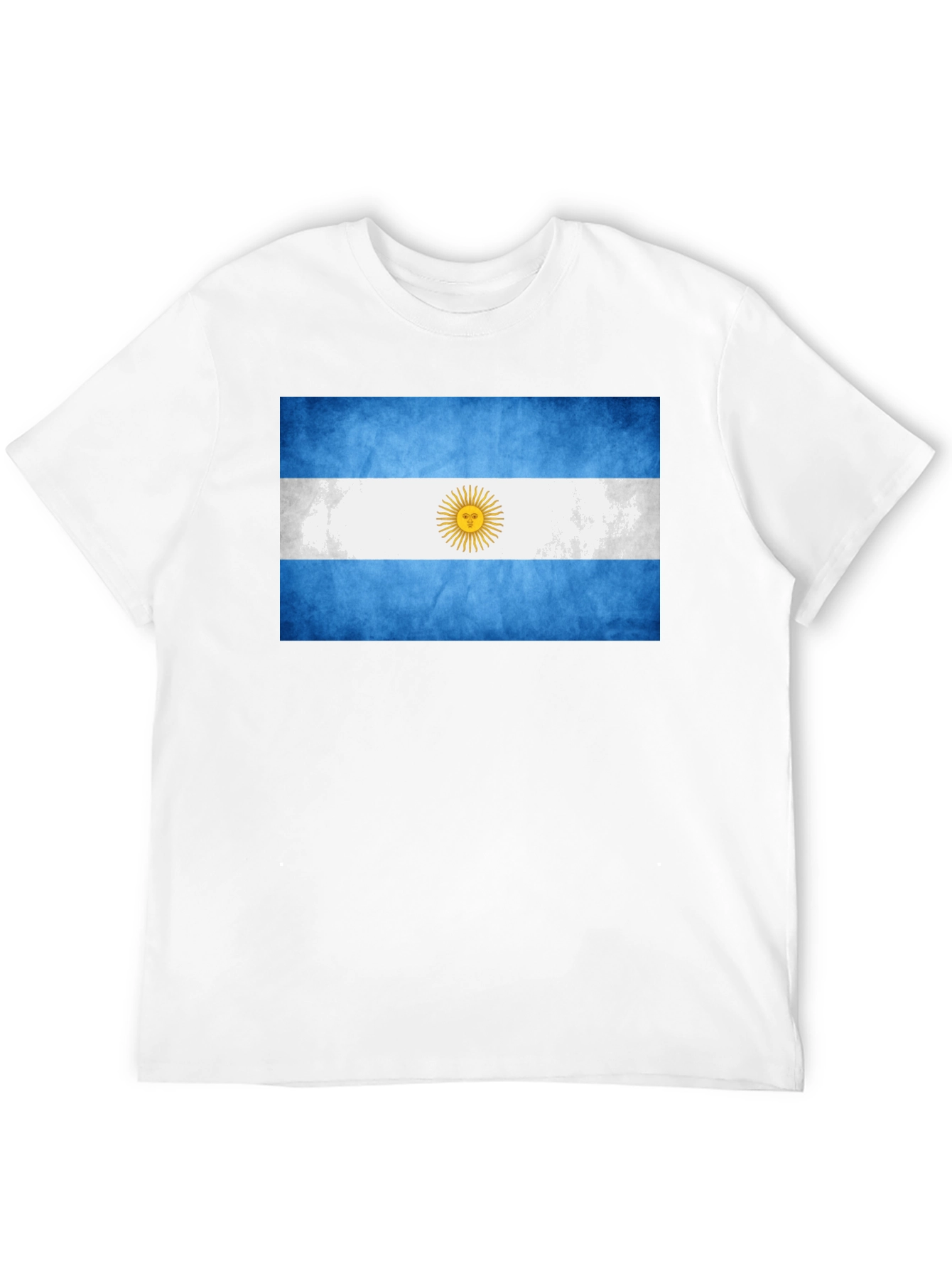 Argentina Flag Graphic T-Shirt - Mens Black Tee