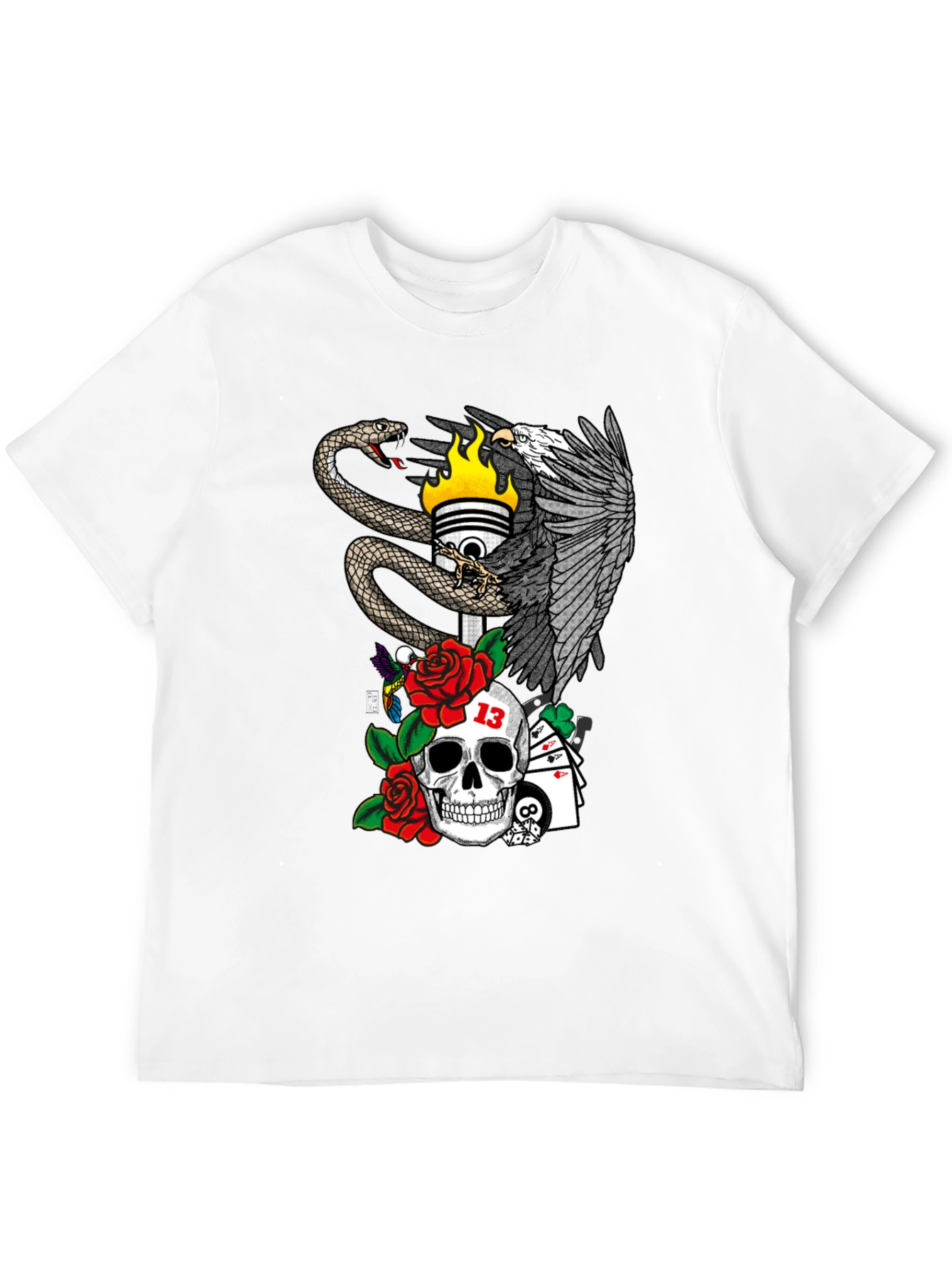 Eagle Snake Skull T-Shirt