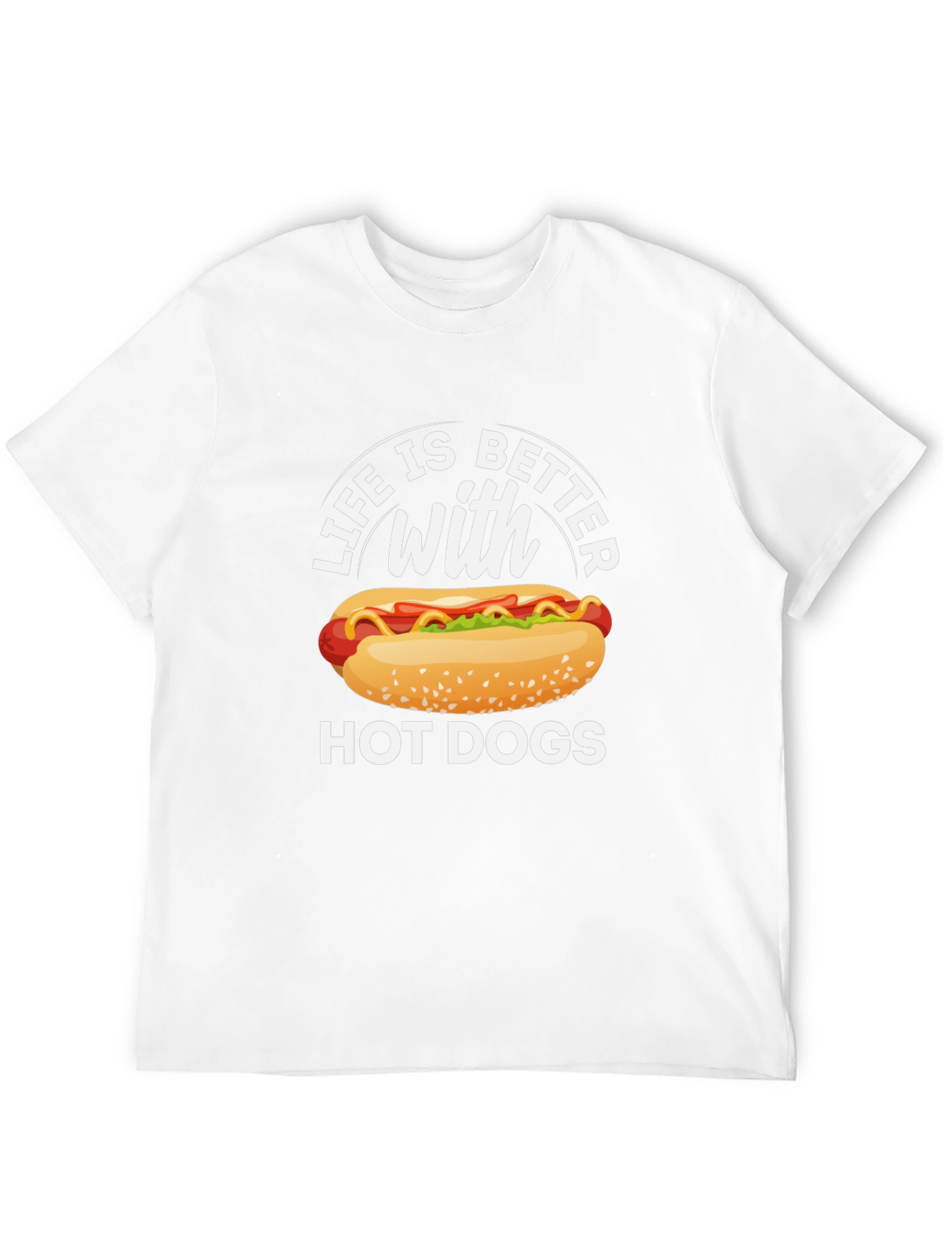 Life Is Better With Hot Dogs Graphic Tee