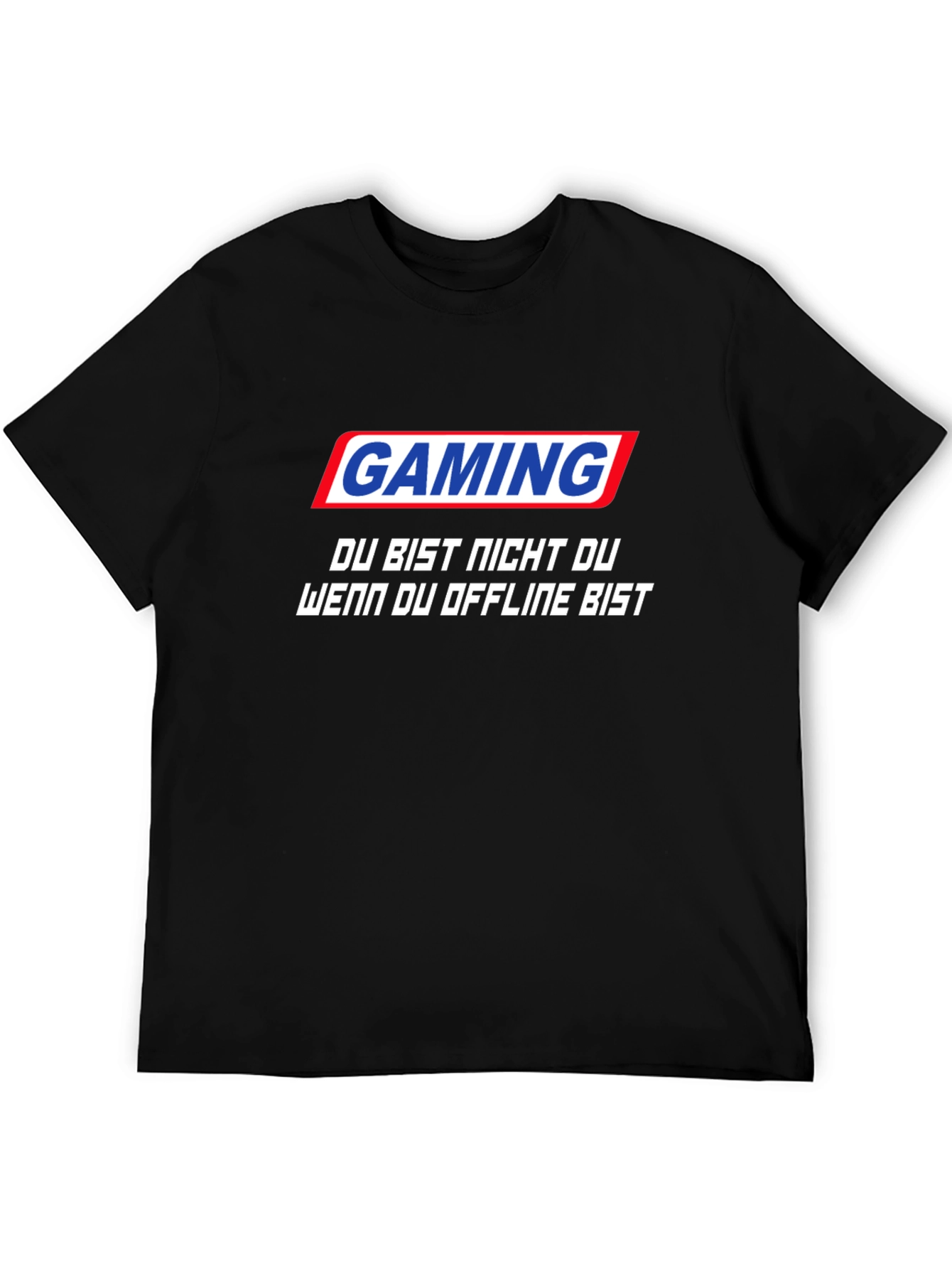 Gaming Slogan Black T-Shirt - Stay Online!