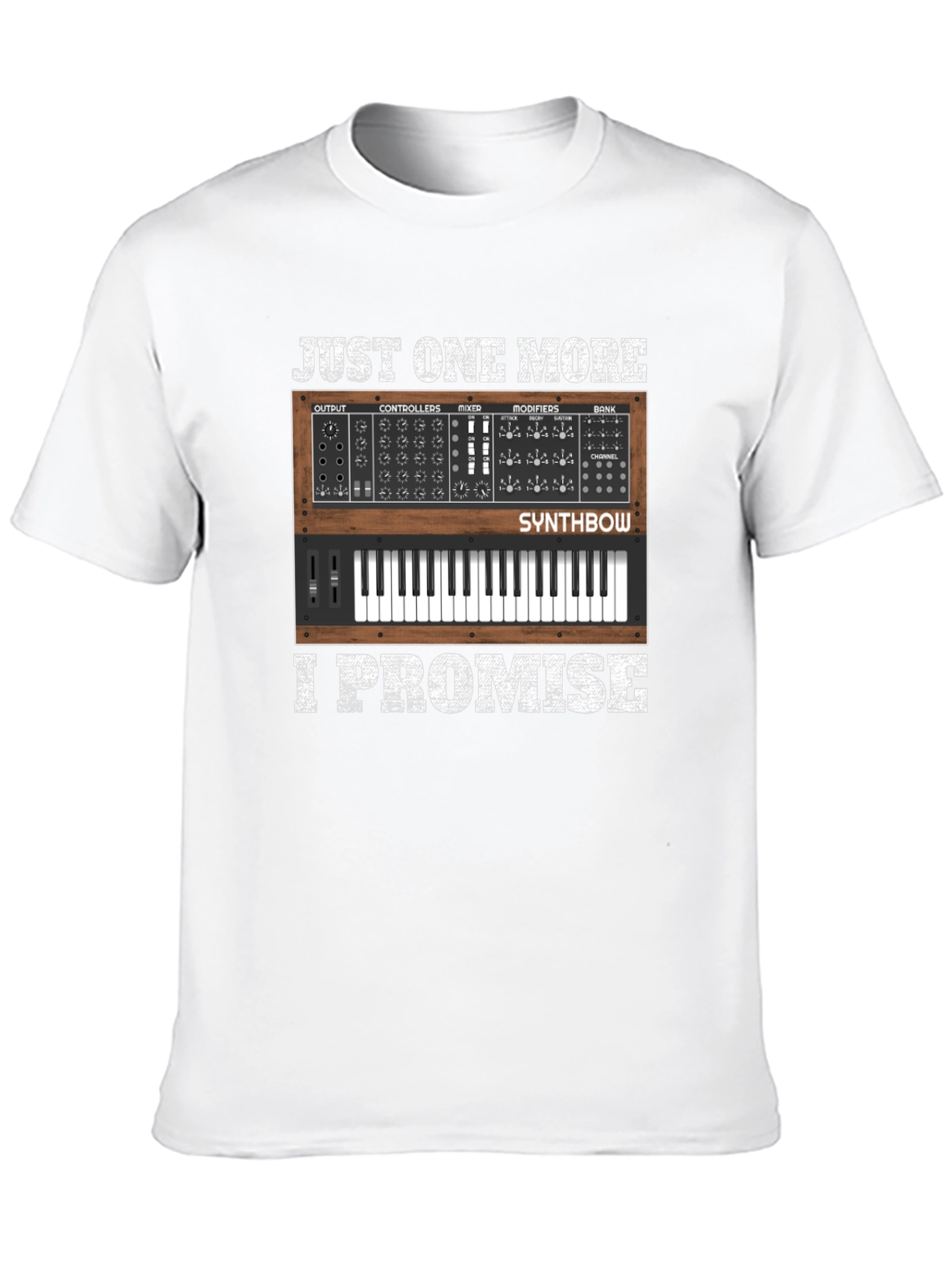 Just One More Synthbow Black T-Shirt