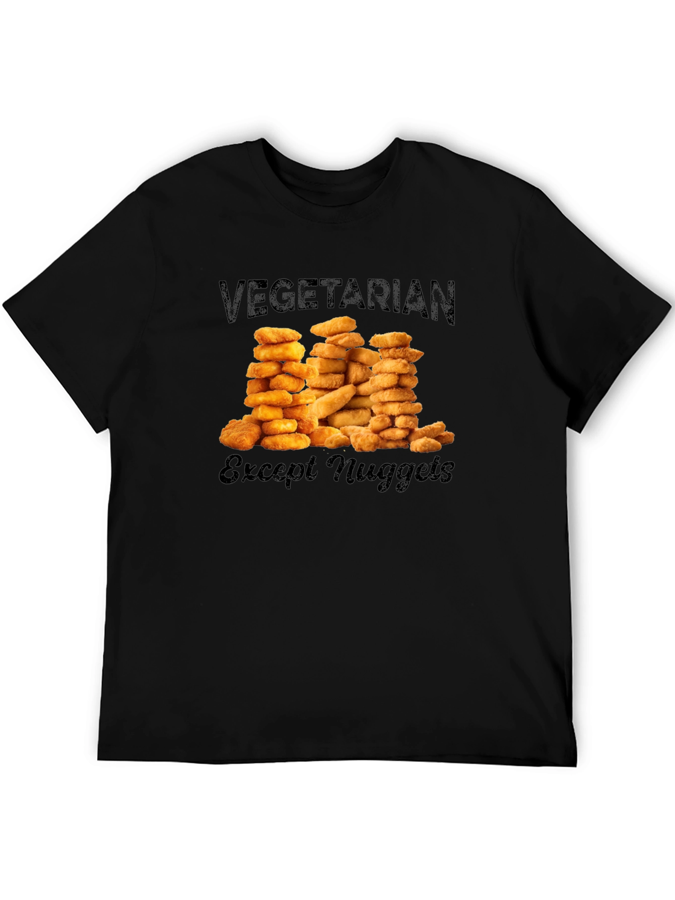Vegetarian Except Nuggets Graphic T-Shirt