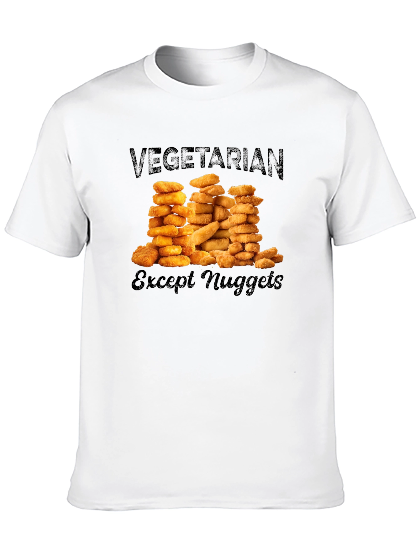 Vegetarian Except Nuggets Graphic T-Shirt
