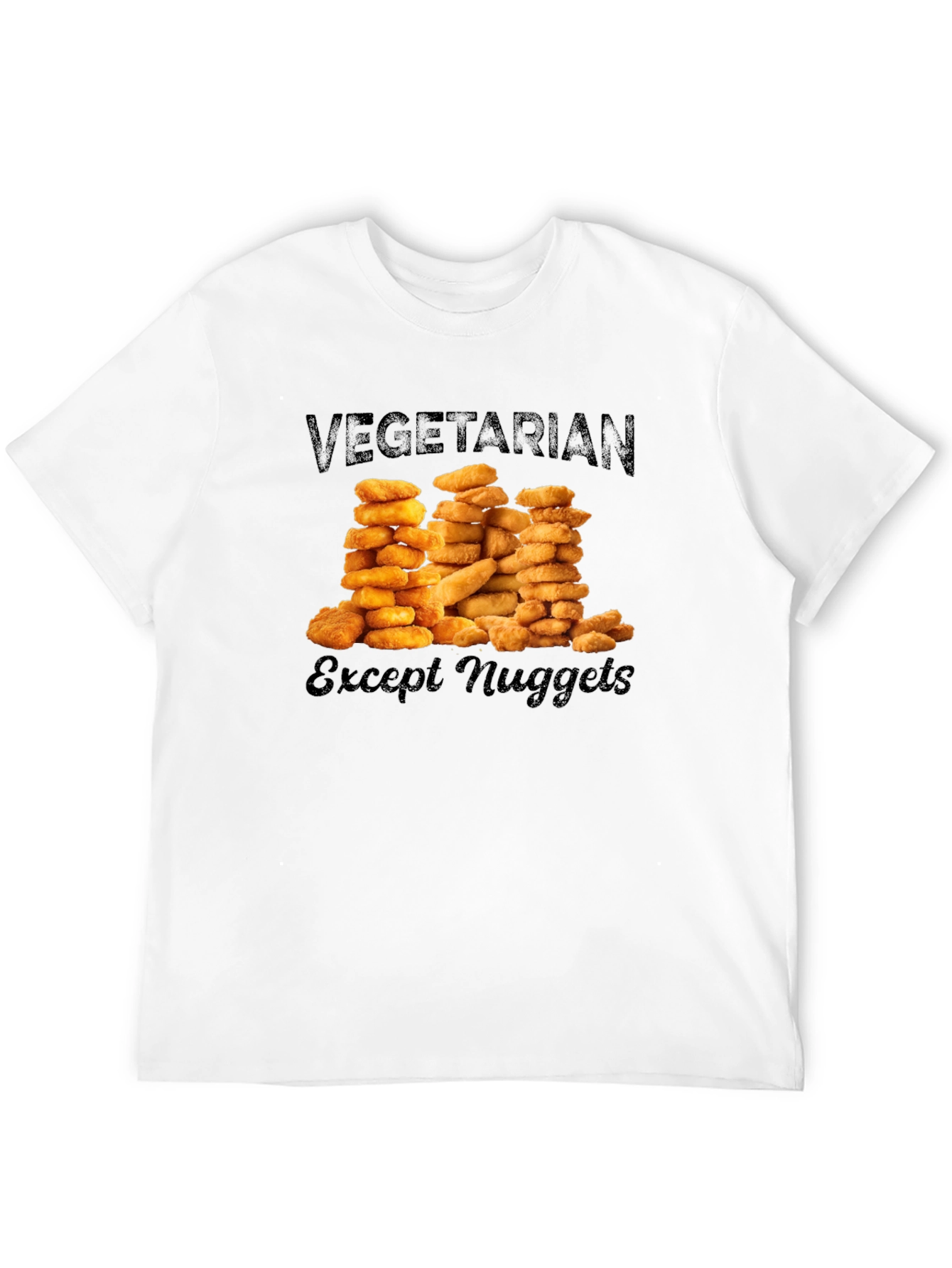 Vegetarian Except Nuggets Graphic T-Shirt