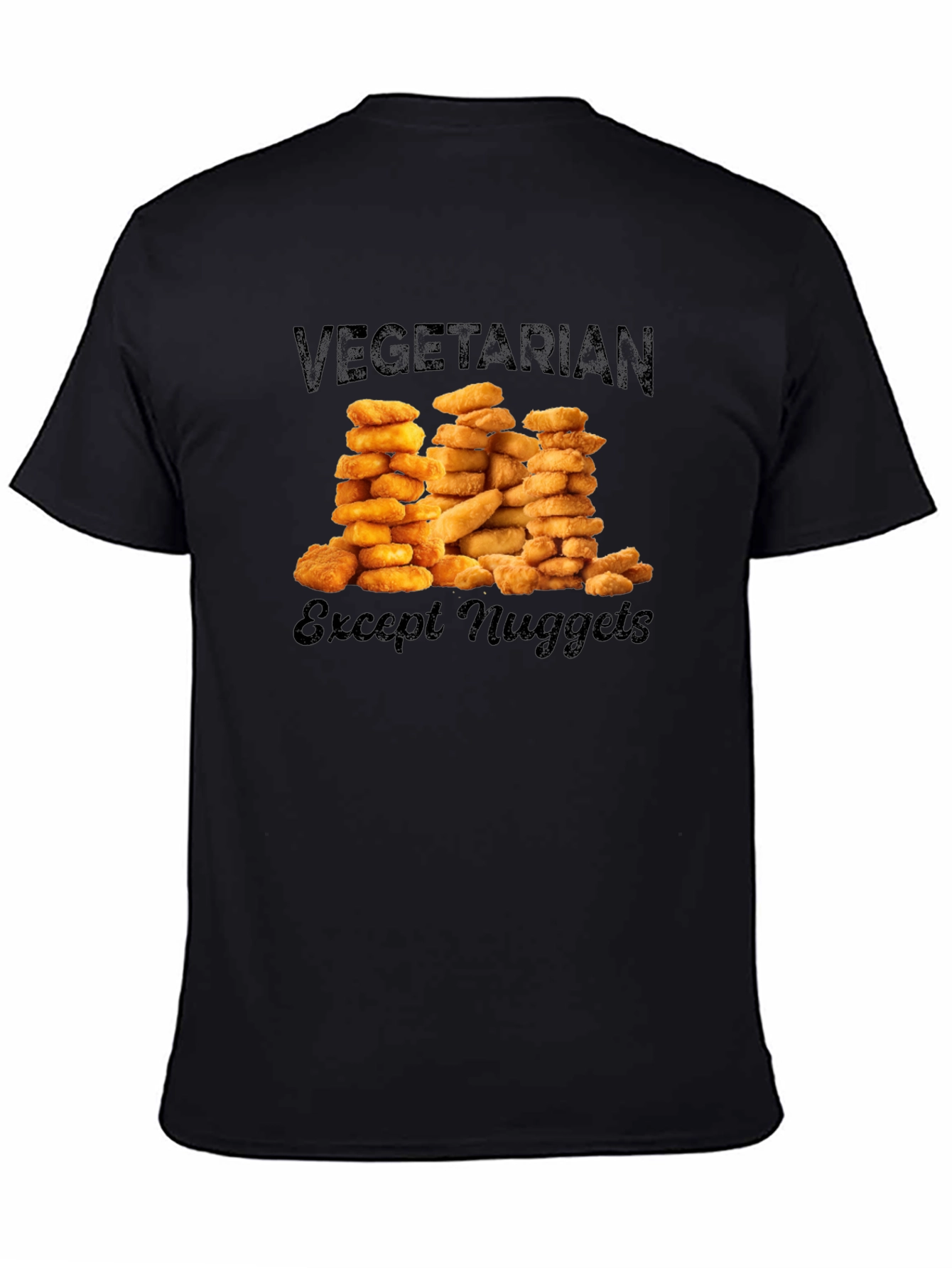Vegetarian Except Nuggets Graphic T-Shirt