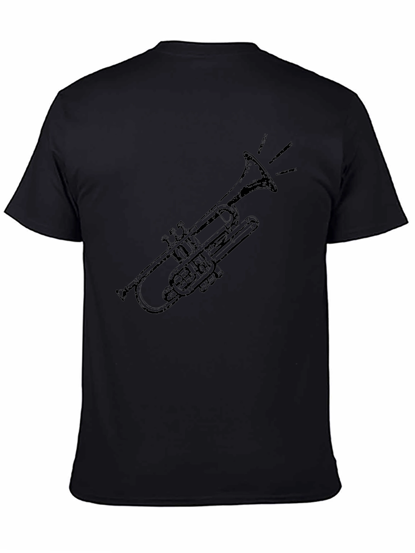 Trumpet Graphic Tee - Classic Black T-Shirt