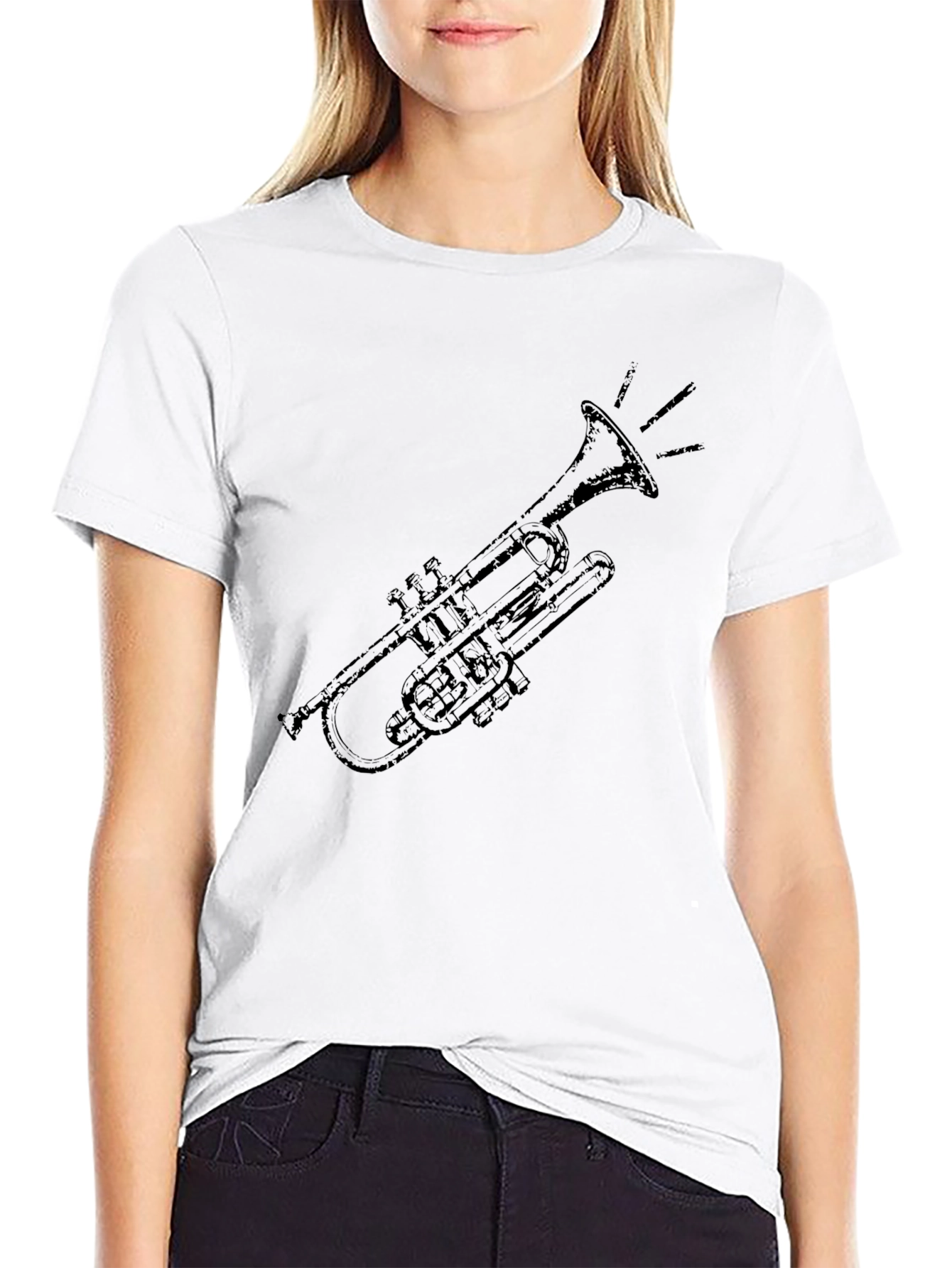 Trumpet Graphic Tee - Classic Black T-Shirt