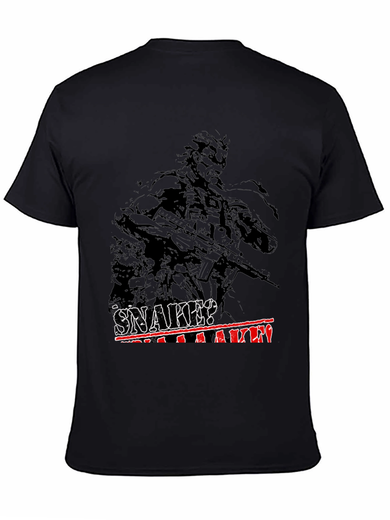 Metal Gear Solid Snake? T-Shirt - Premium Black Tee