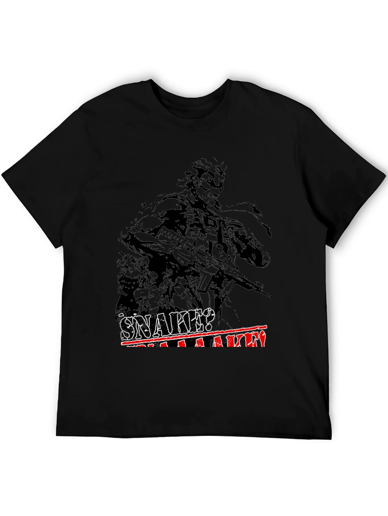 Metal Gear Solid Snake? T-Shirt - Premium Black Tee