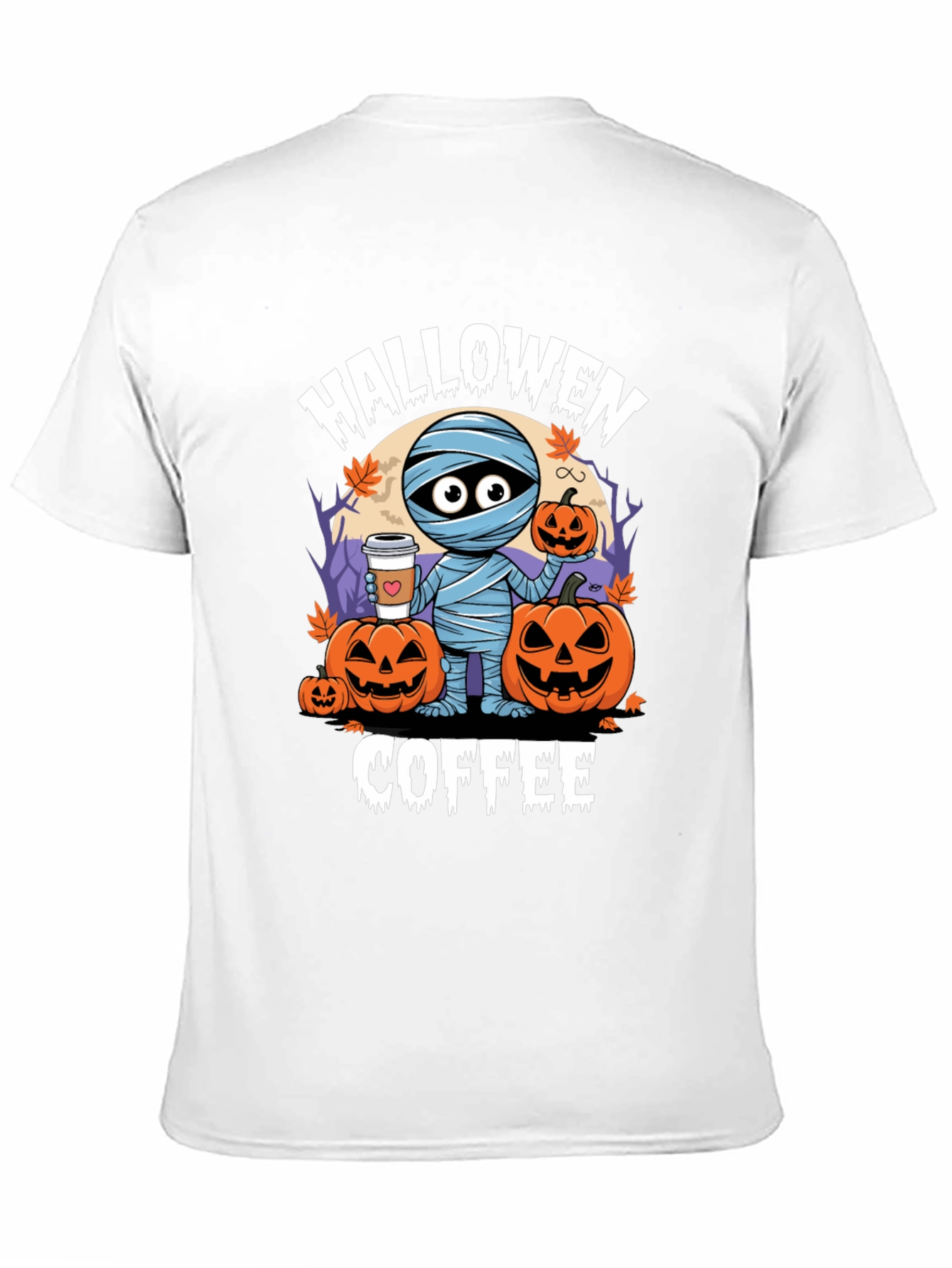 Halloween Coffee Mummy T-Shirt