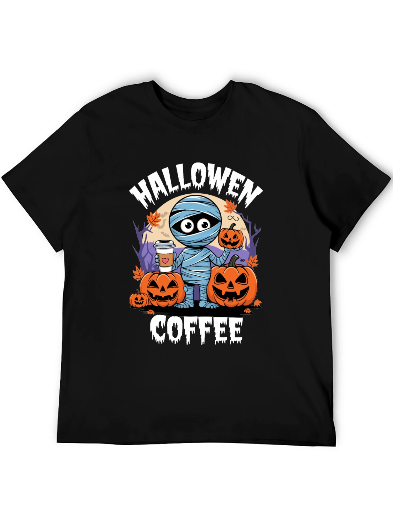 Halloween Coffee Mummy T-Shirt