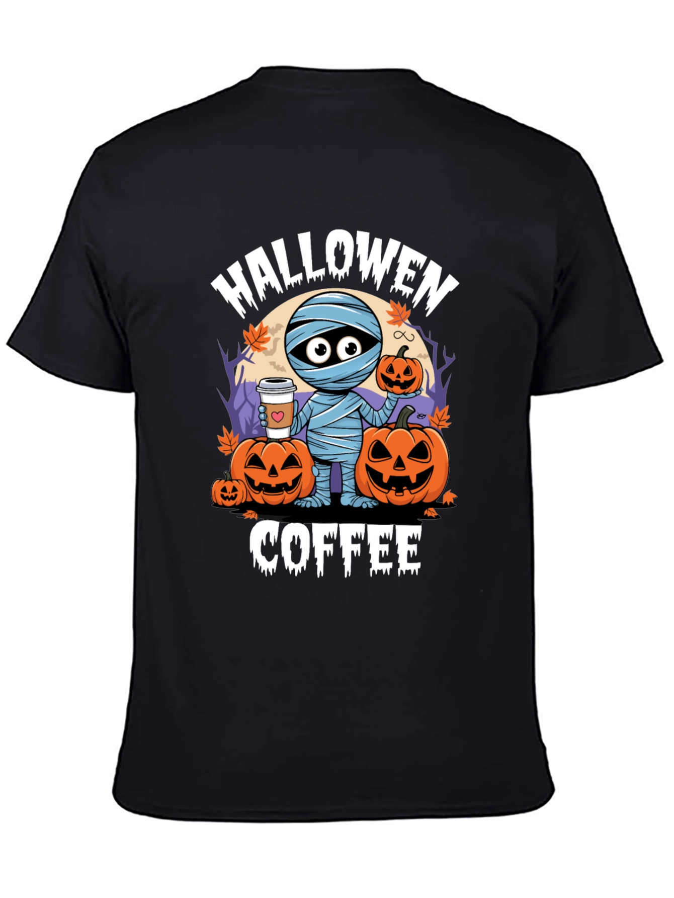 Halloween Coffee Mummy T-Shirt