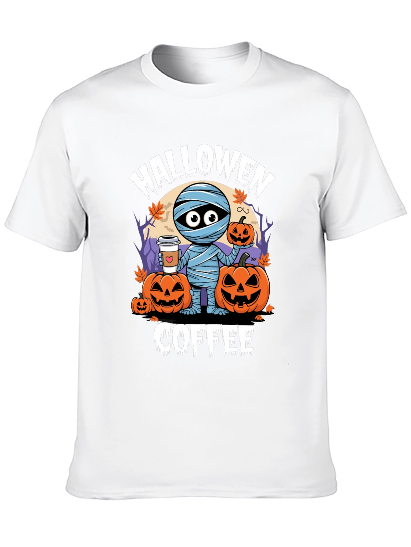 Halloween Coffee Mummy T-Shirt