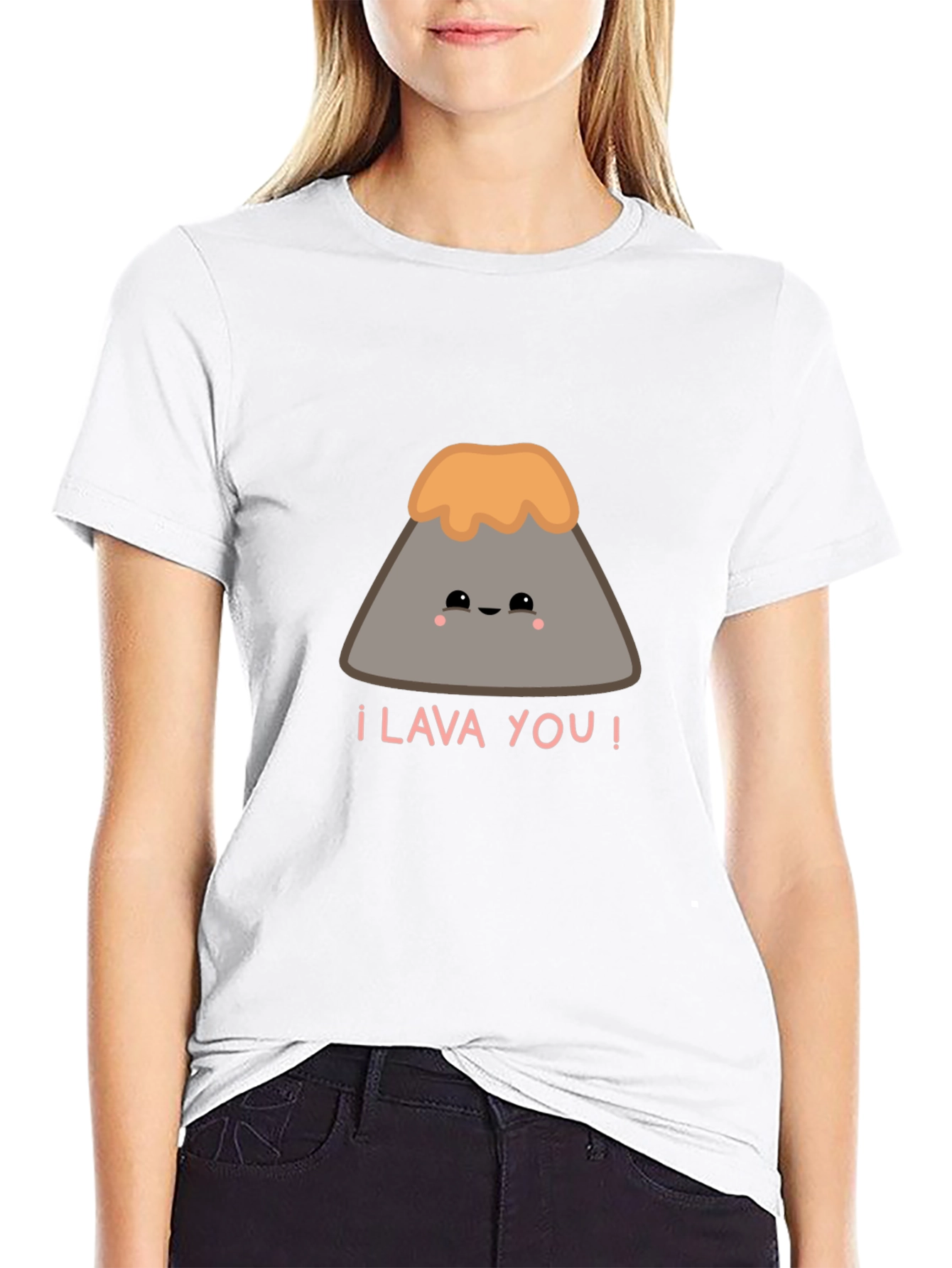 Kawaii Lava You Volcano T-Shirt